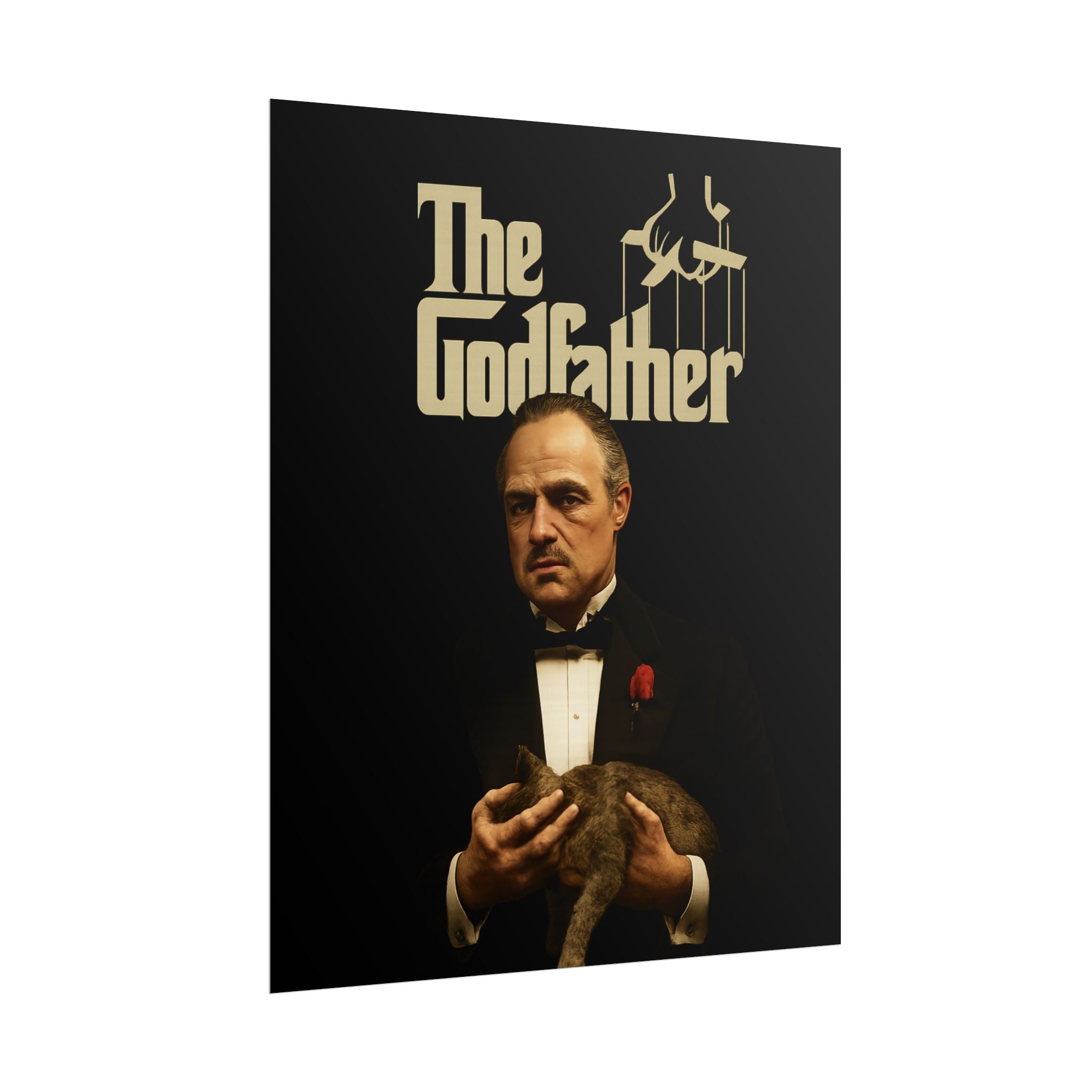 Rolled Poster — The Godfather Movie Logo & Don Vito Corleone Portrait