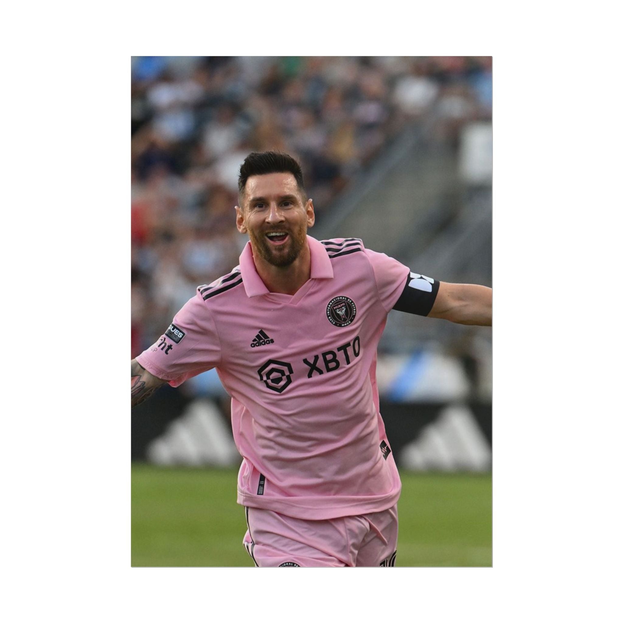 Lionel Messi Inter Miami Soccer Star Action Poster — Rolled Sports Poster