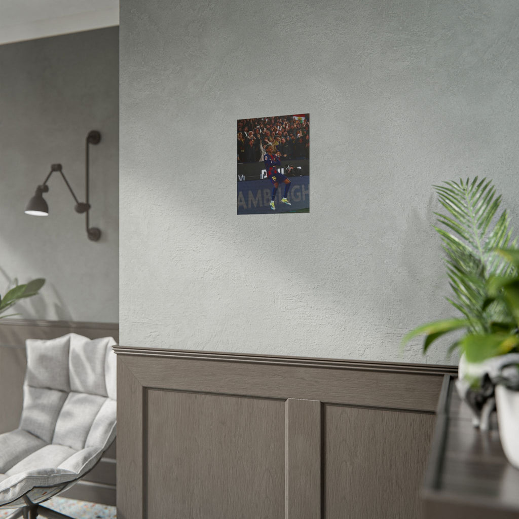 Lamine Yamal Poster — Barcelona Football Star Wall Art