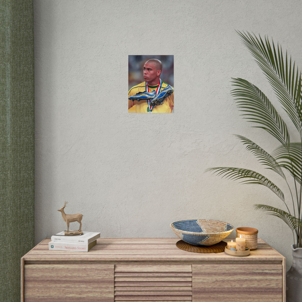 Ronaldo Brazil Champion Poster — Rolled Sports Wall Art
