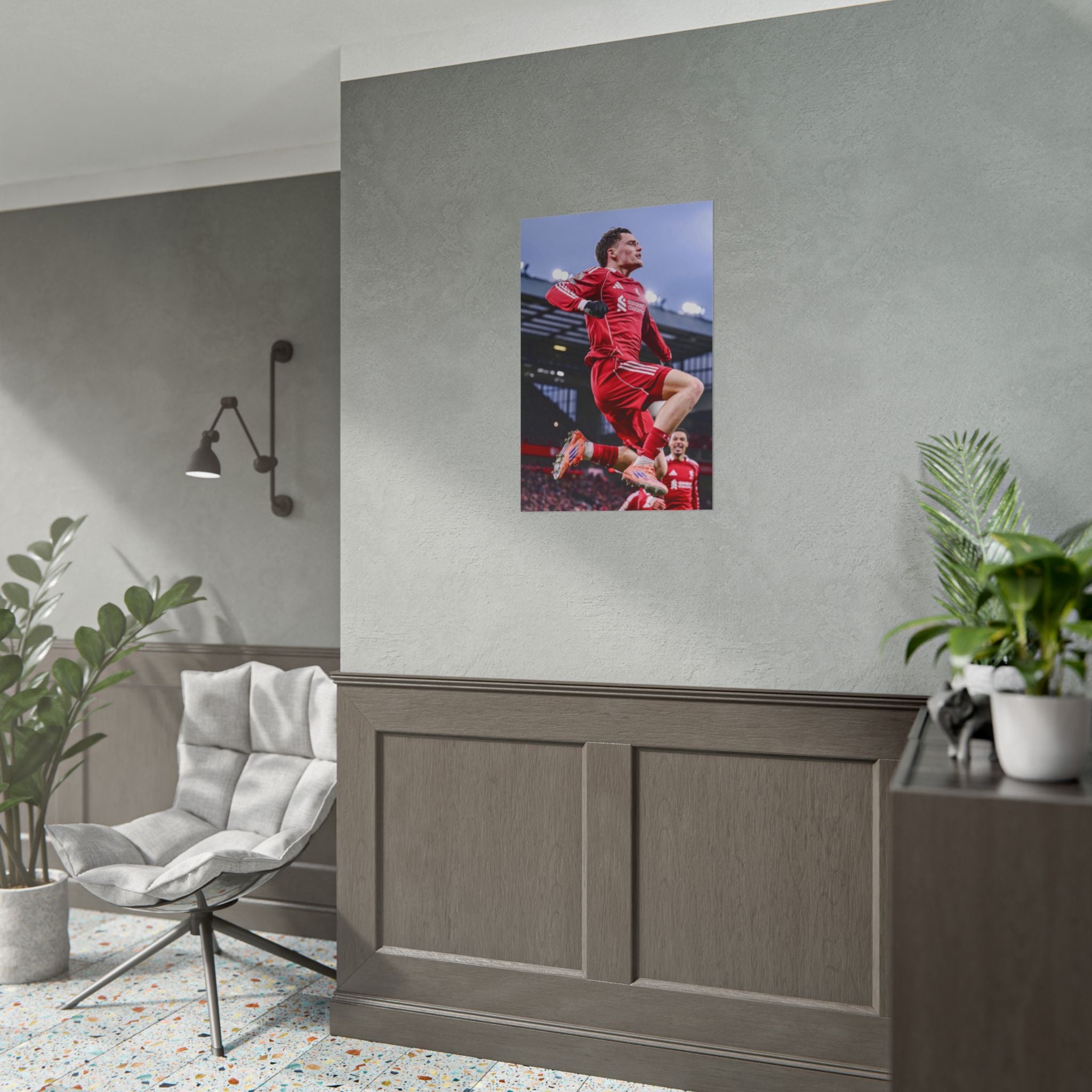 Florian Wirtz - Liverpool Football Star Action Poster