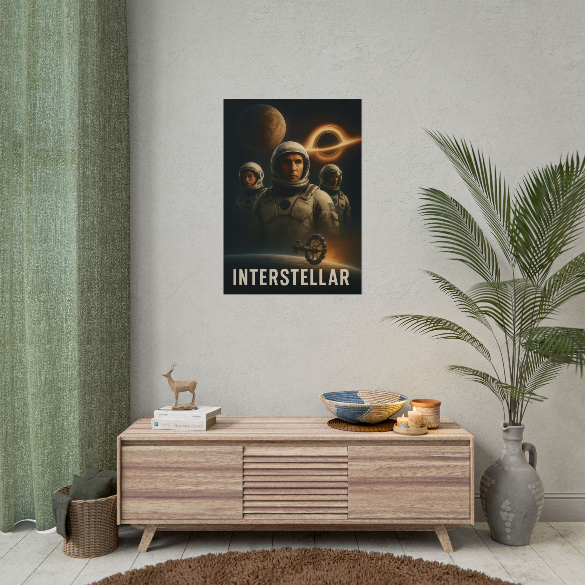 Interstellar Movie Poster — Rolled Sci‑Fi Poster