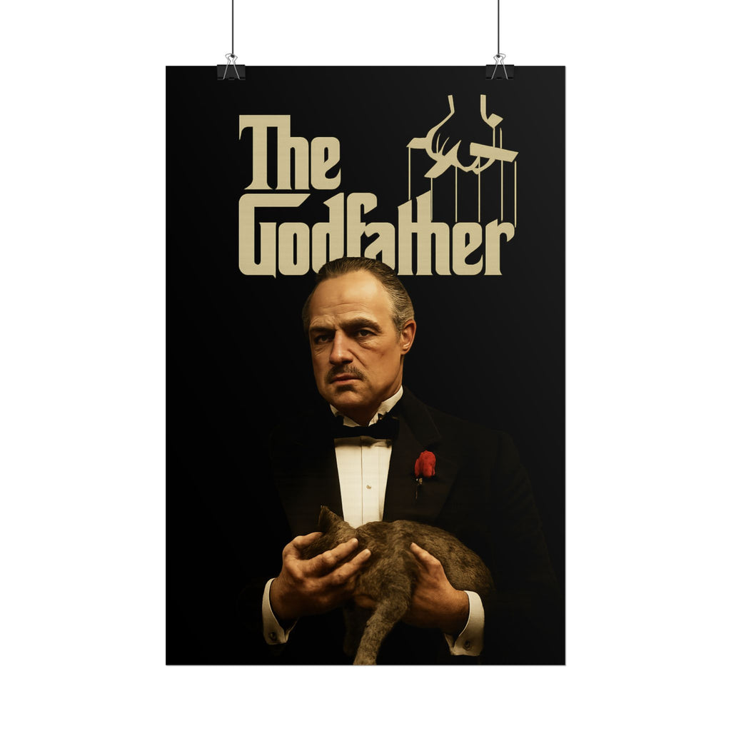 Rolled Poster — The Godfather Movie Logo & Don Vito Corleone Portrait