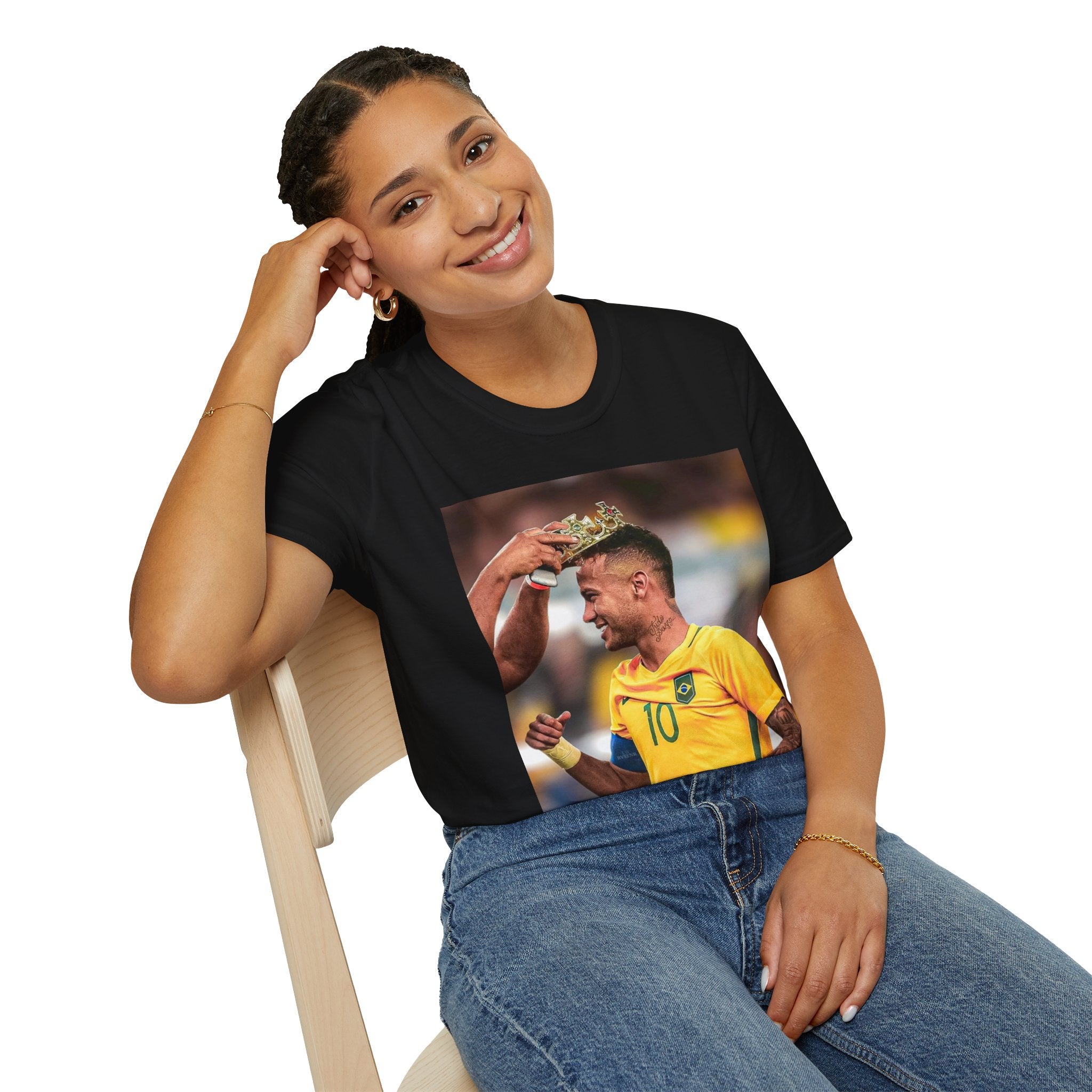 Neymar Brazil Soccer Photo Tee — #10 World Cup Football Fan Shirt