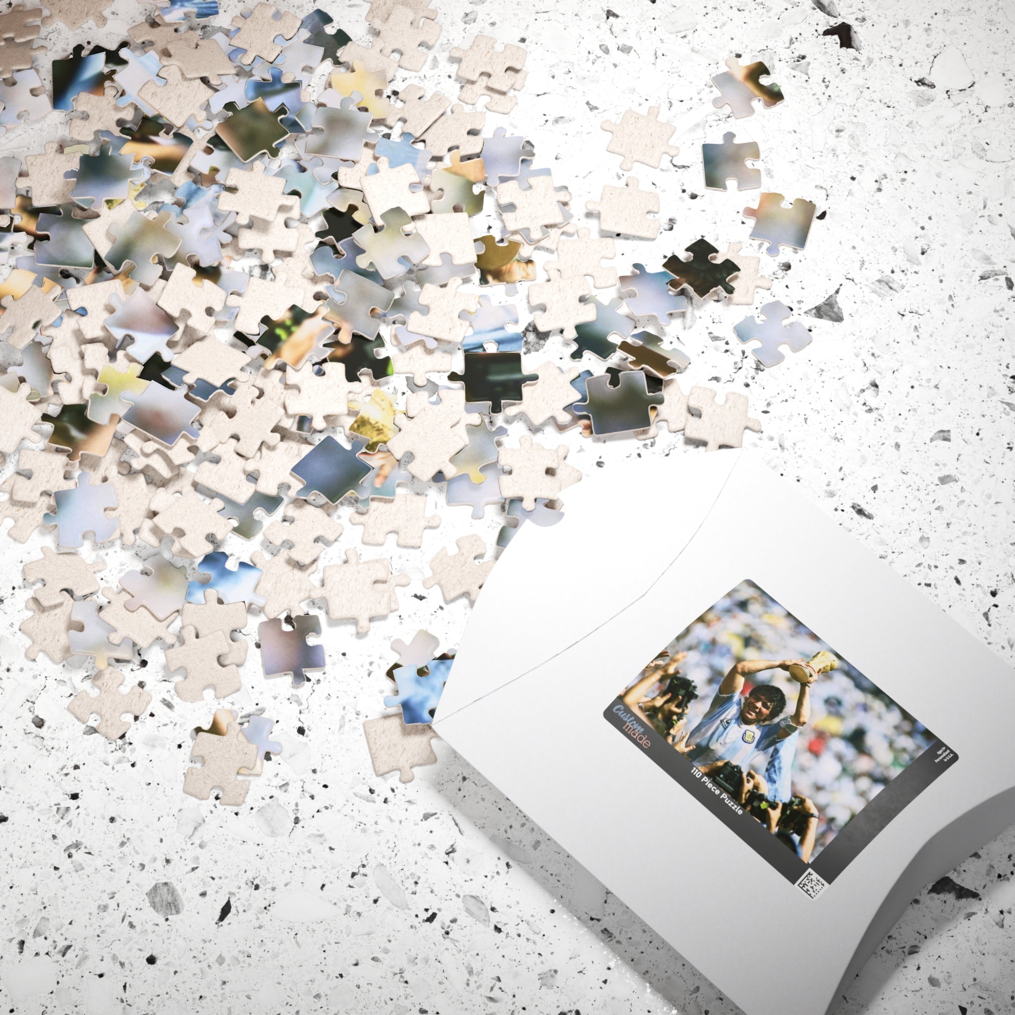 Diego Maradona World Cup Victory Photo Puzzle – Soccer Champion Trophy Jigsaw