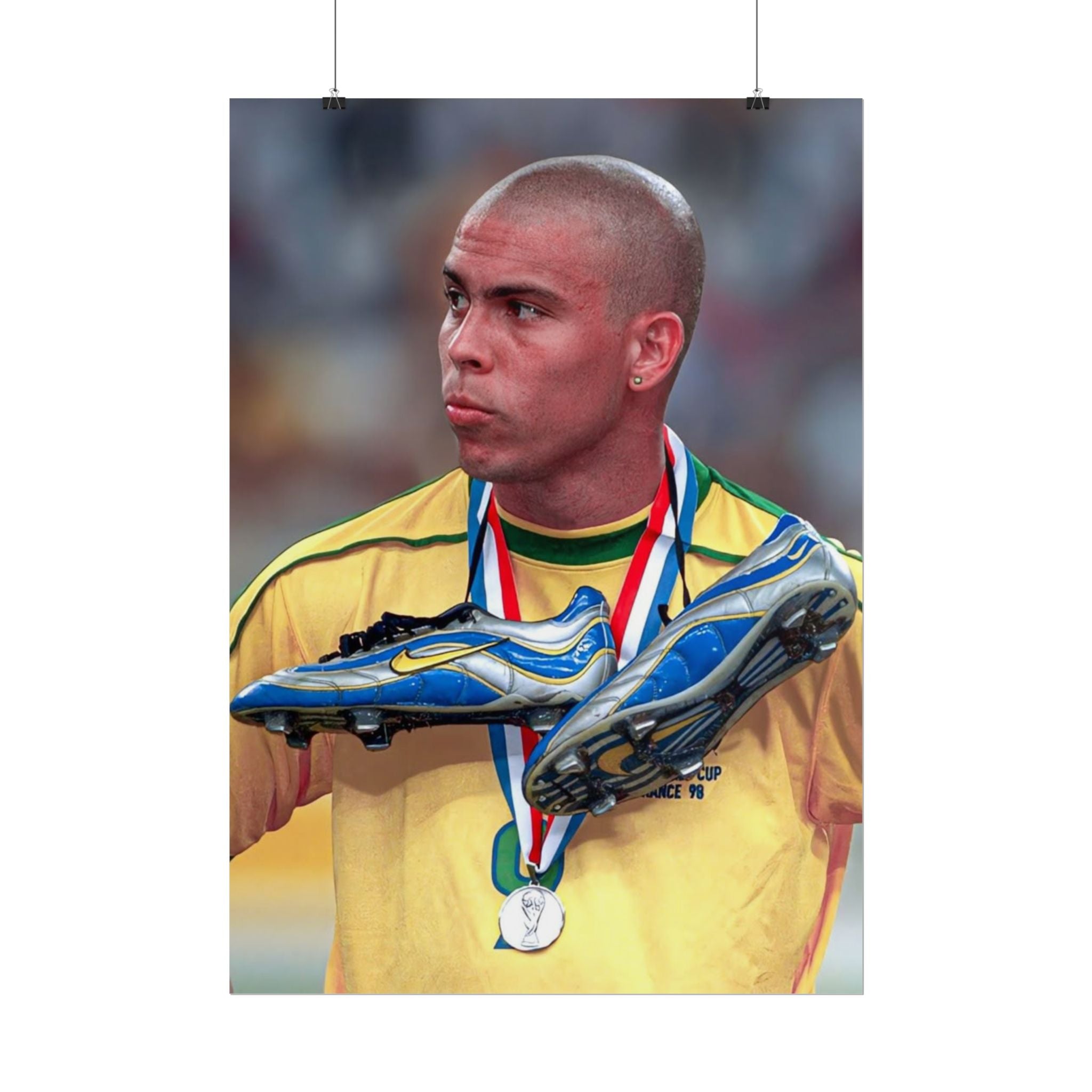 Ronaldo Brazil Champion Poster — Rolled Sports Wall Art