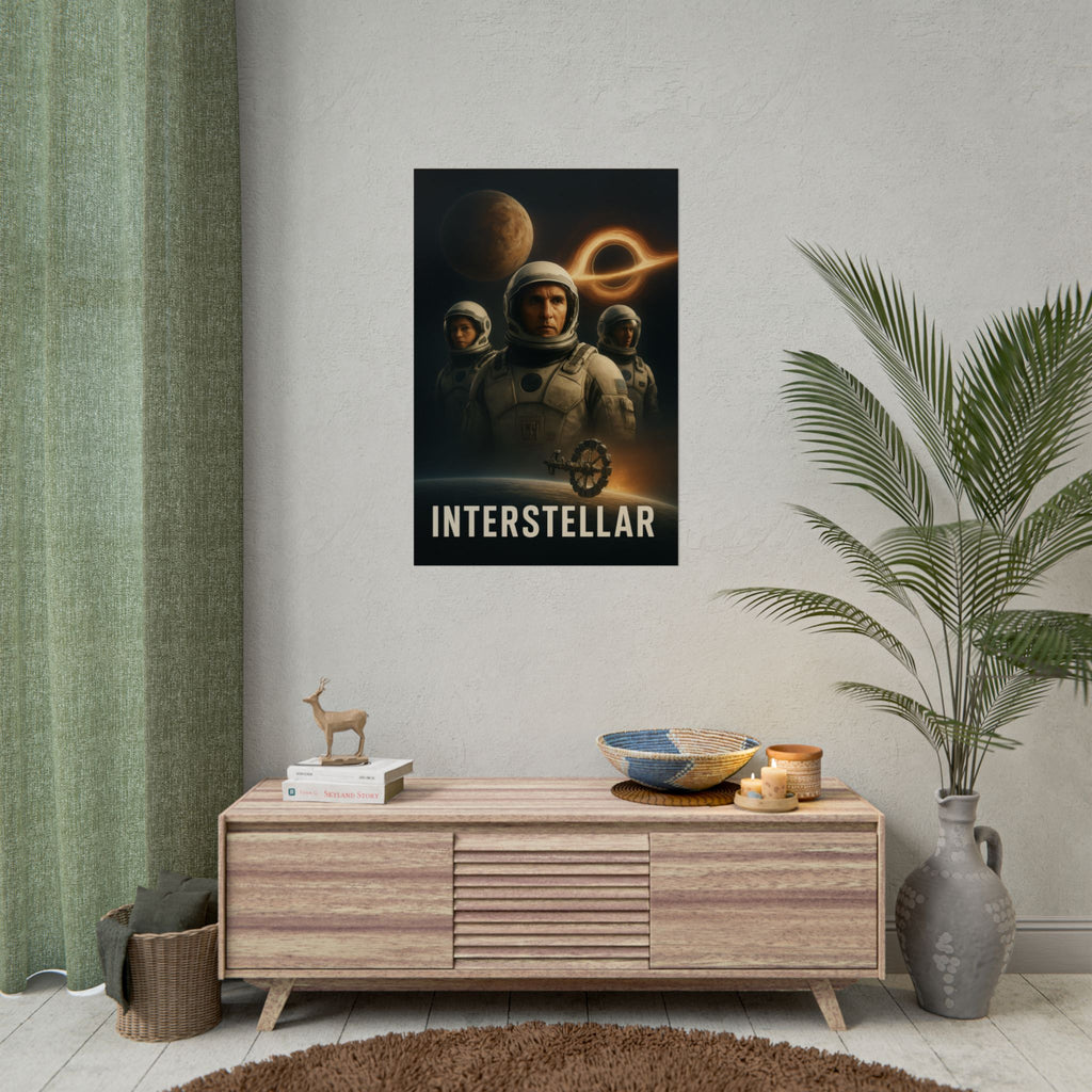 Interstellar Movie Poster — Rolled Sci‑Fi Poster