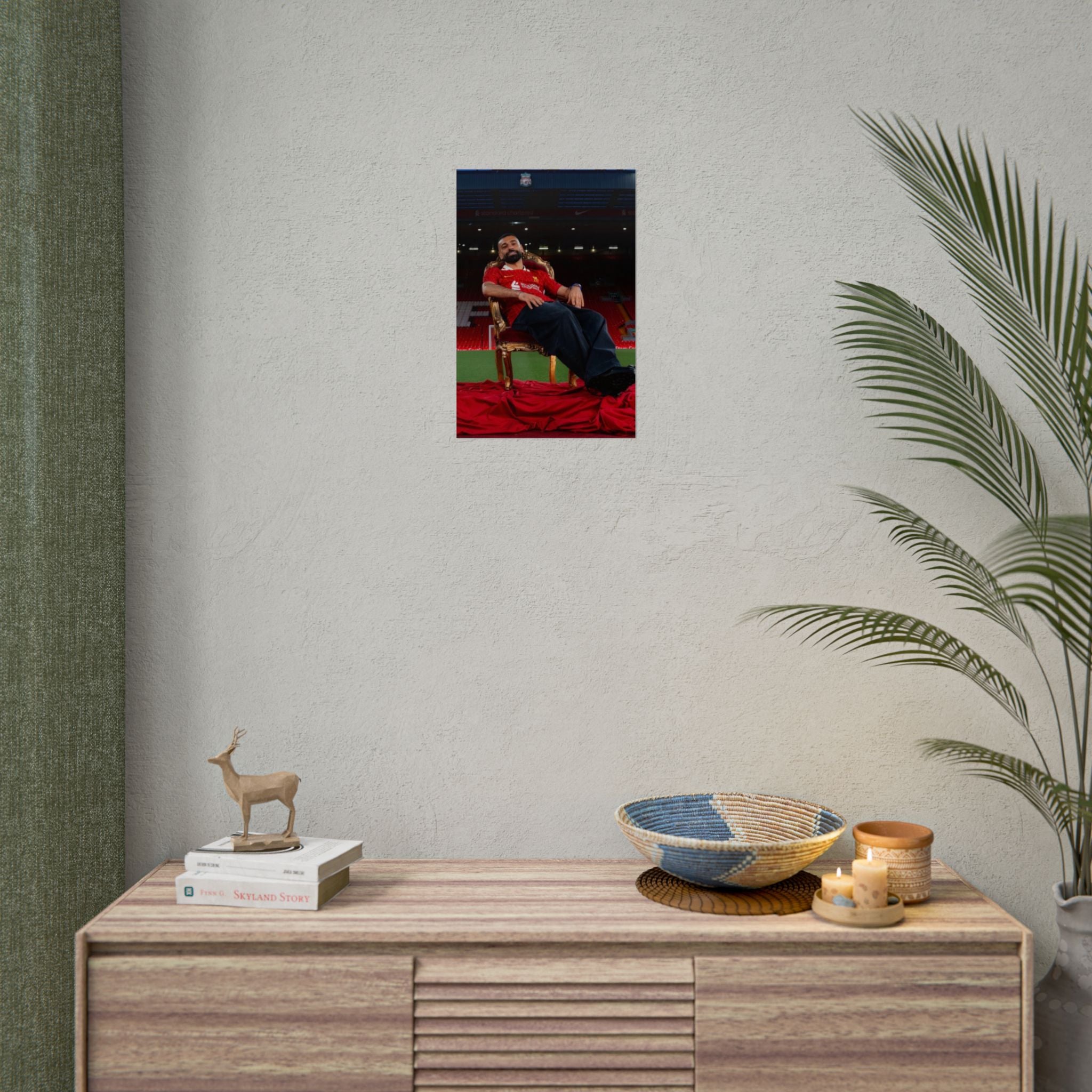Mo Salah Poster — Liverpool Legend Throne Rolled Poster