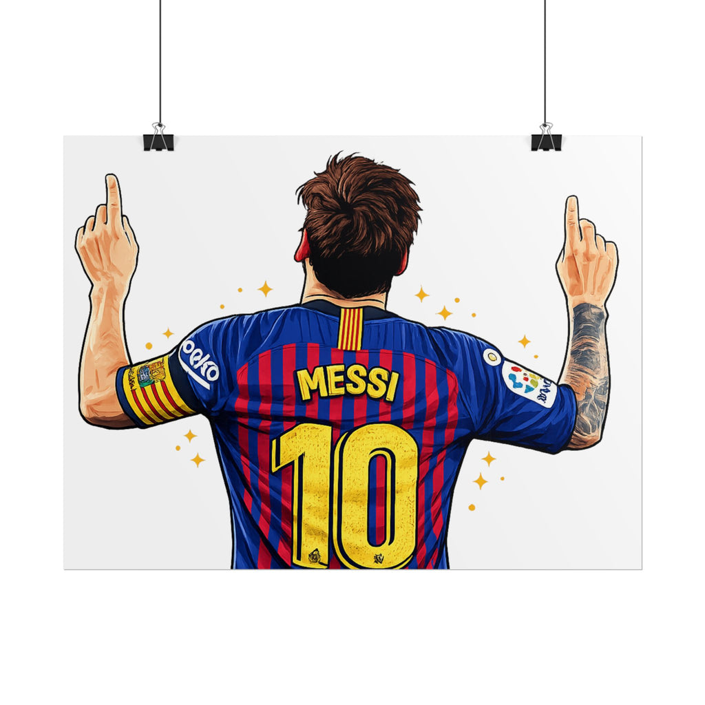 Lionel Messi Celebration Rolled Poster
