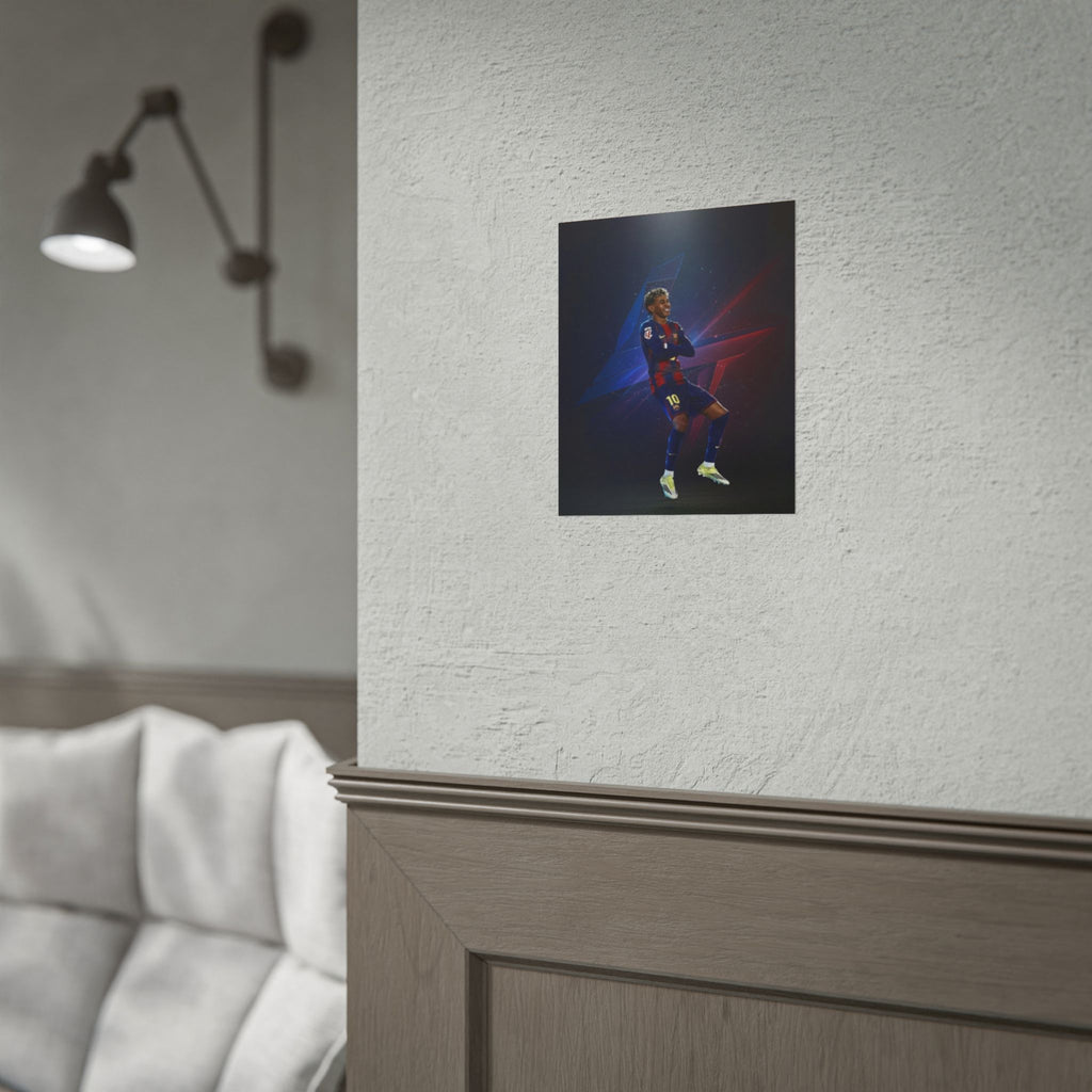 Lamine Yamal Celebration Poster - Barcelona Starboy | Available in multiple sizes