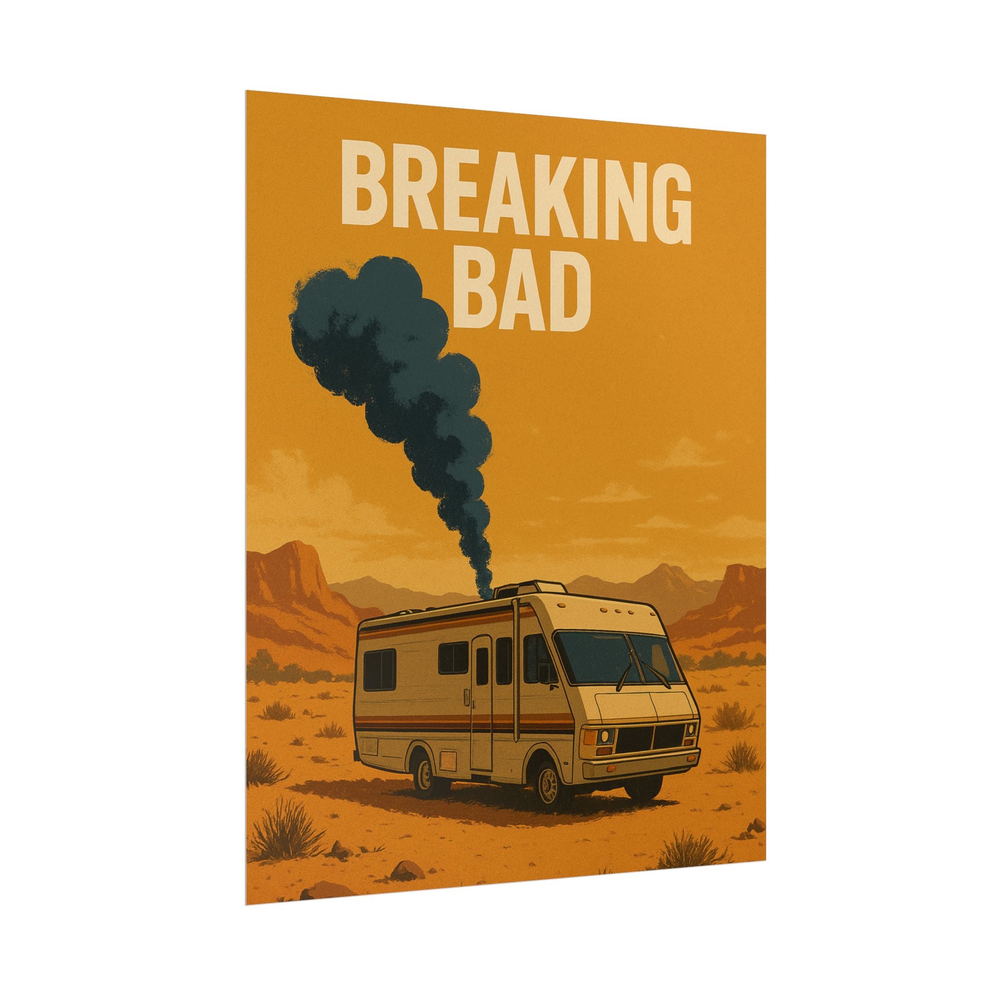 Breaking Bad RV Poster — Desert Camper Art Print (Rolled Poster)