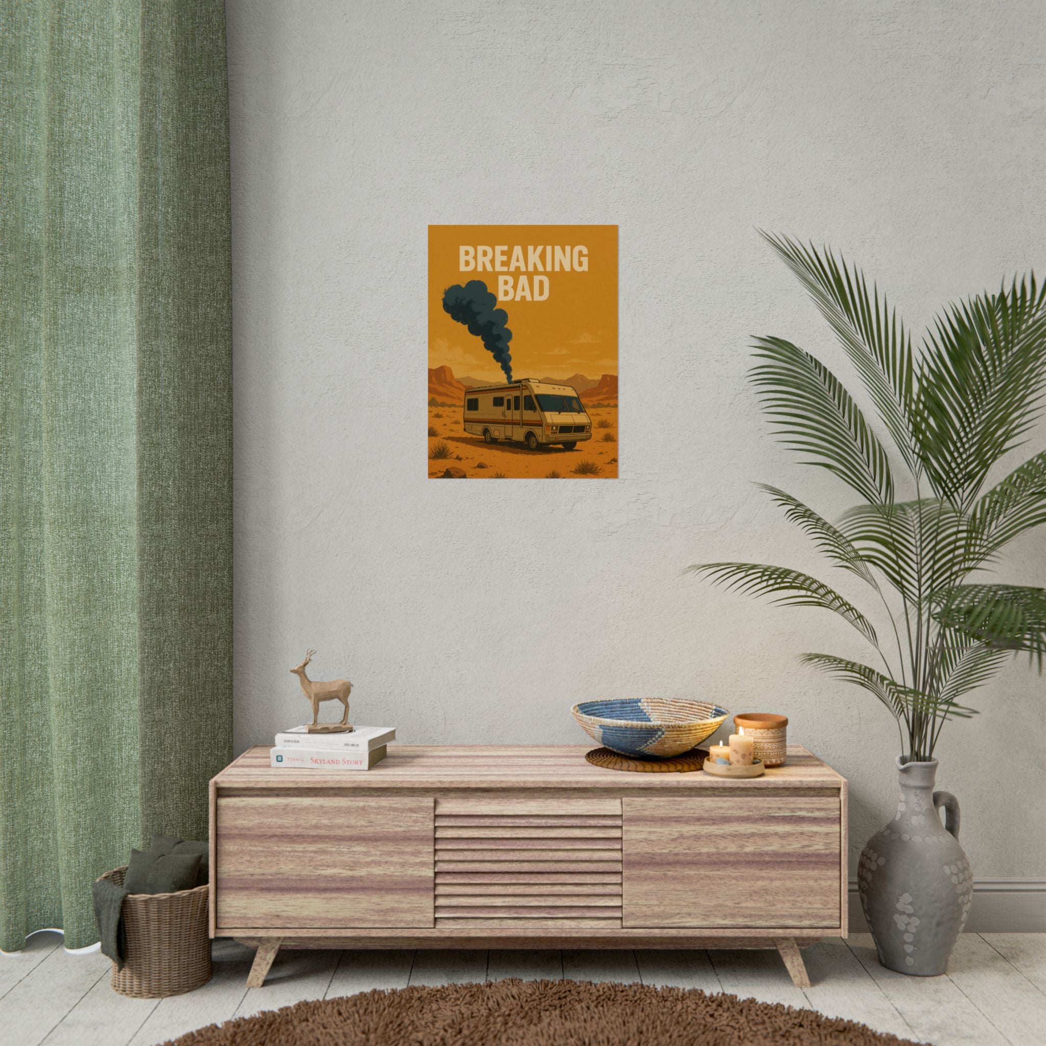 Breaking Bad RV Poster — Desert Camper Art Print (Rolled Poster)