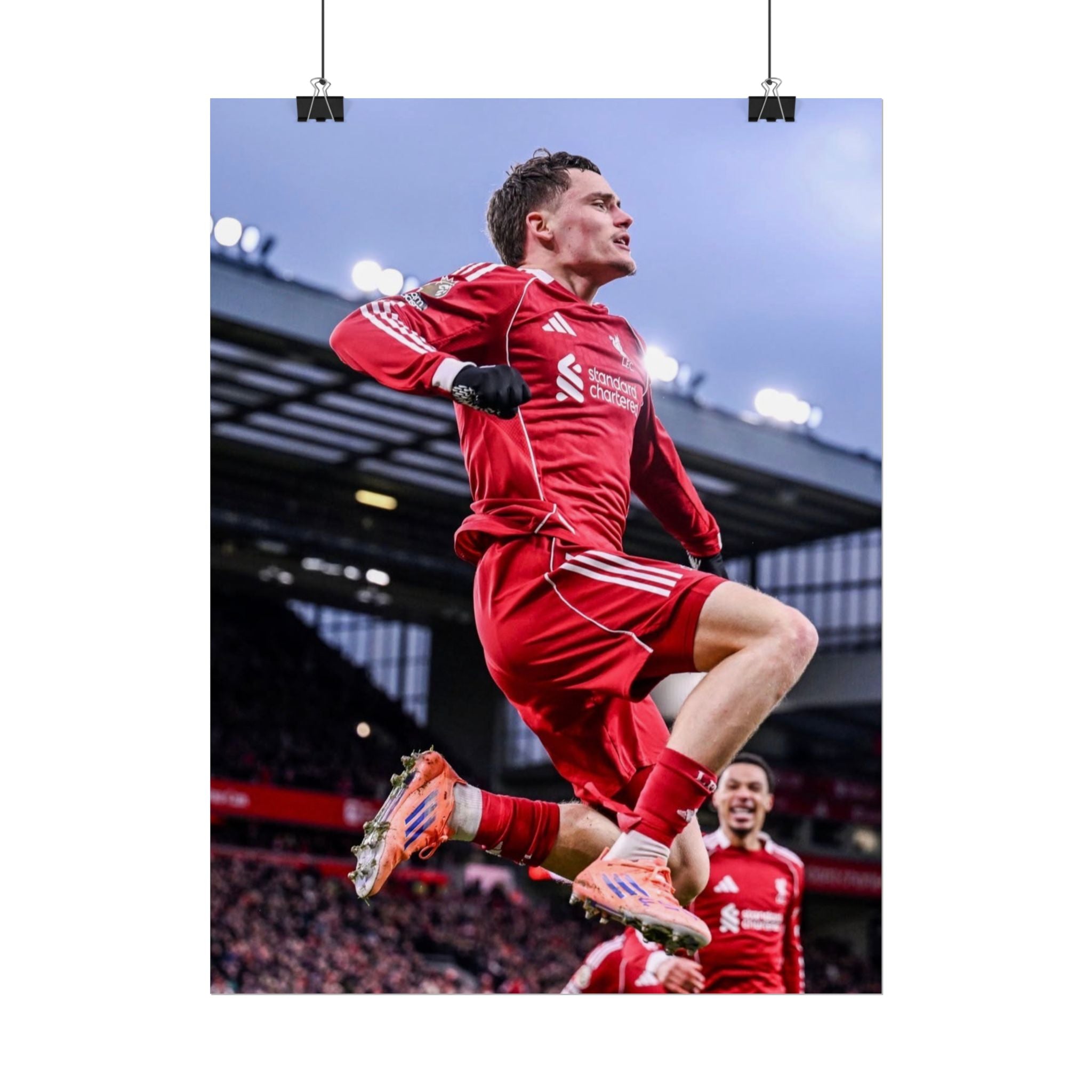 Florian Wirtz - Liverpool Football Star Action Poster