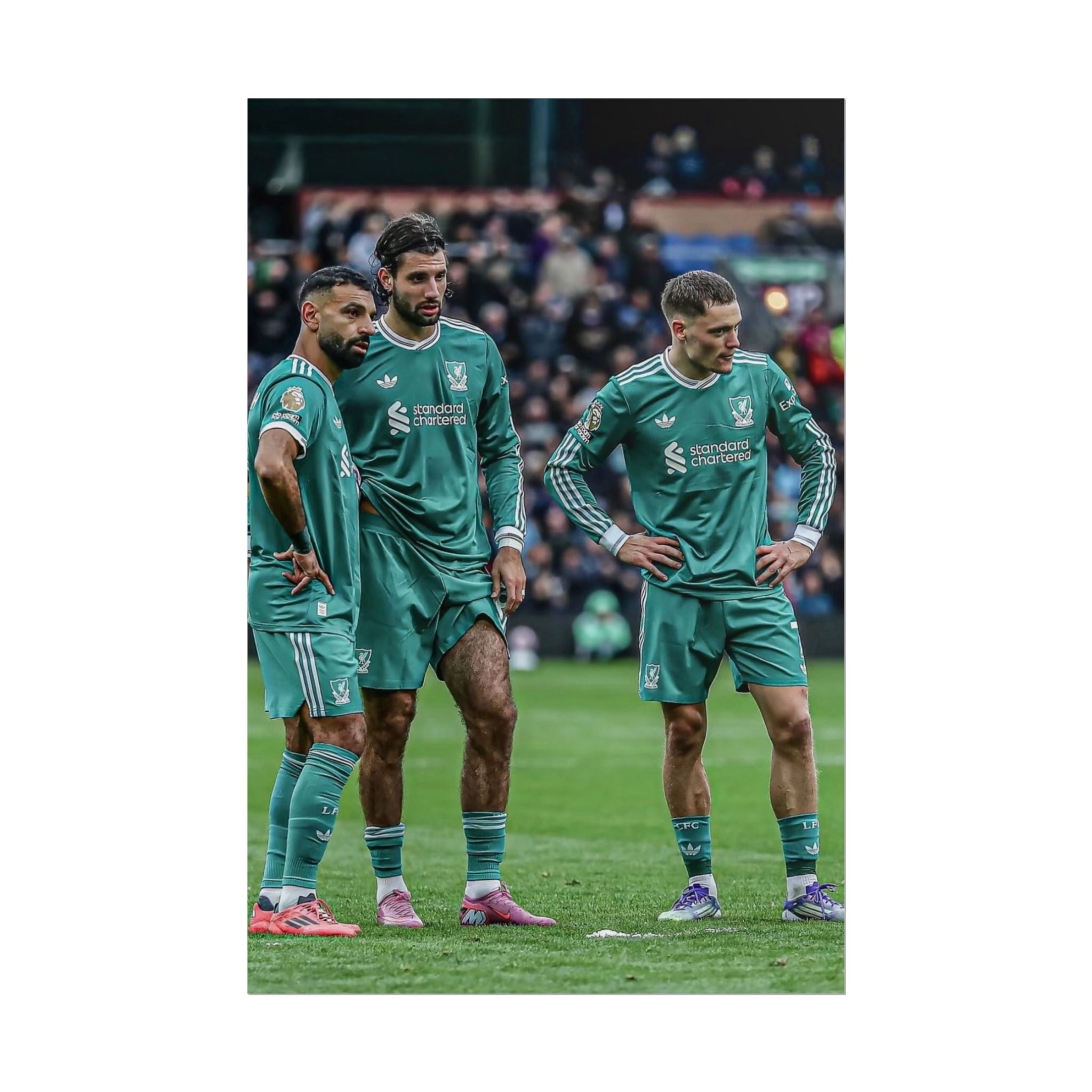 Salah, Wirtz & Szoboszlai Photo Poster - Rolled Liverpool FC Action Print