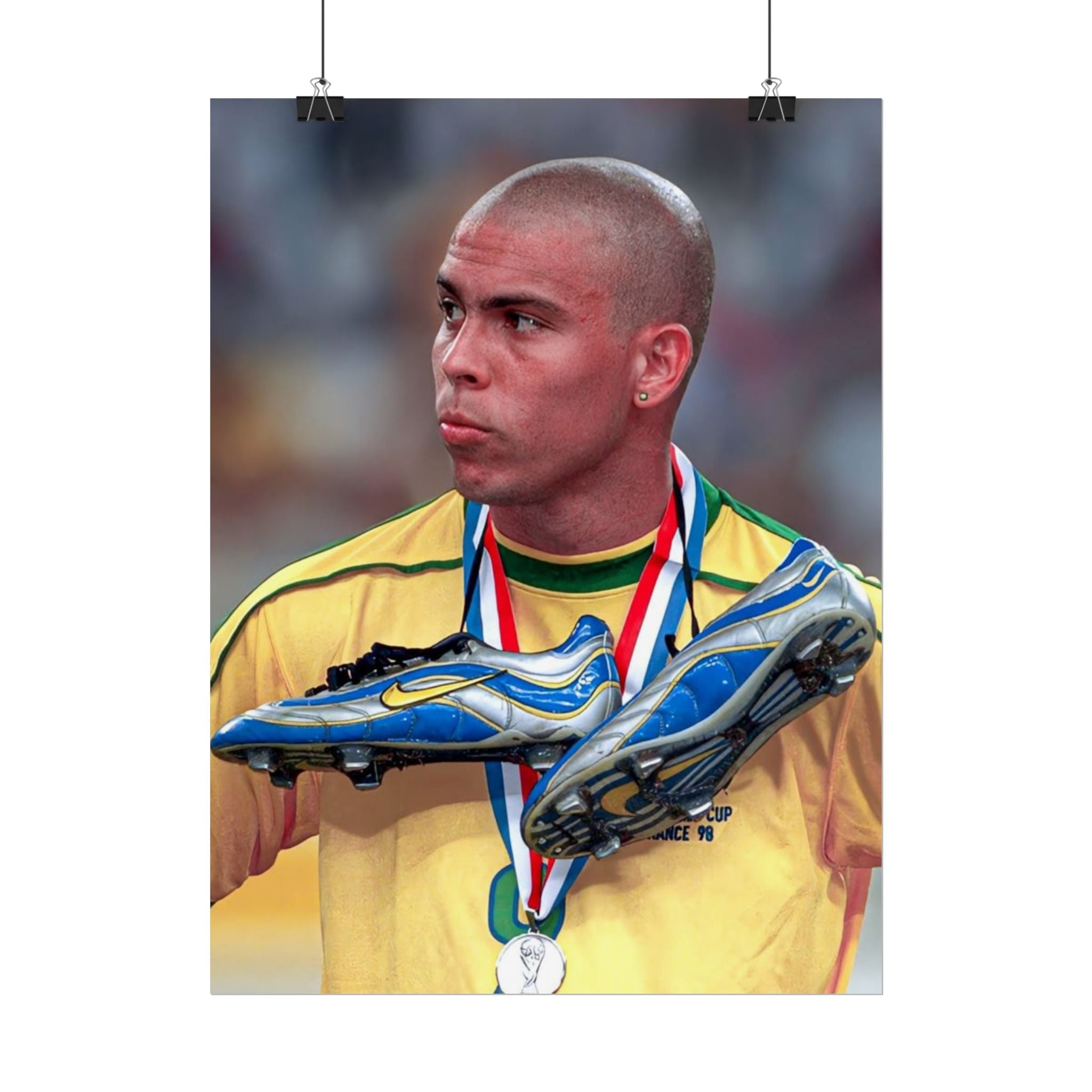 Ronaldo Brazil Champion Poster — Rolled Sports Wall Art