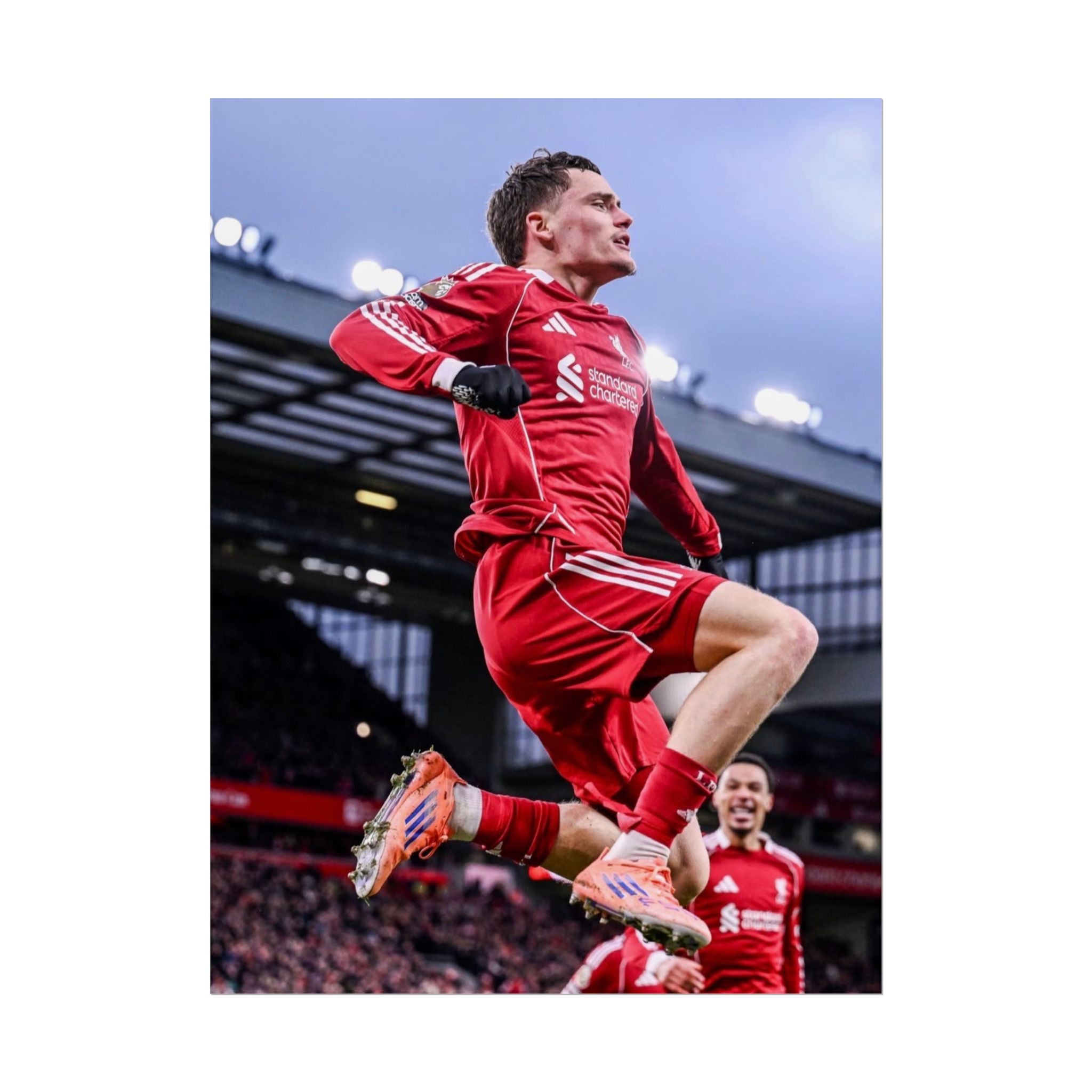 Florian Wirtz - Liverpool Football Star Action Poster