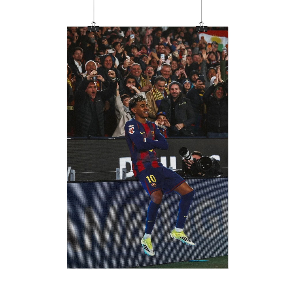Lamine Yamal Poster — Barcelona Football Star Wall Art