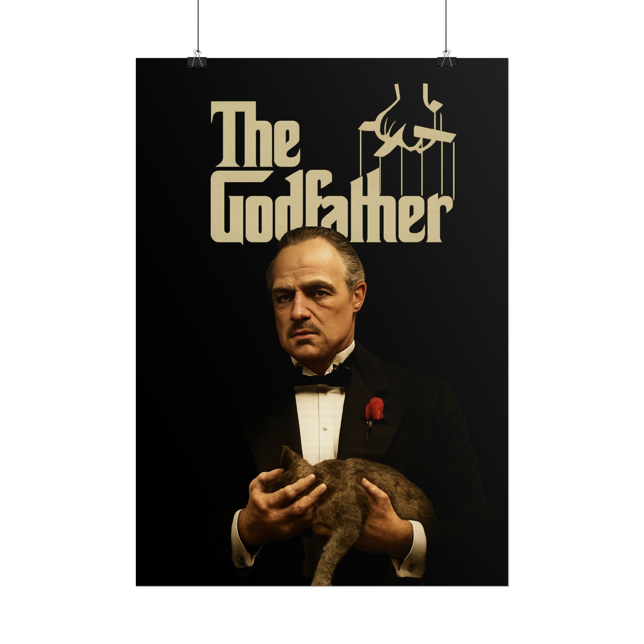 Rolled Poster — The Godfather Movie Logo & Don Vito Corleone Portrait
