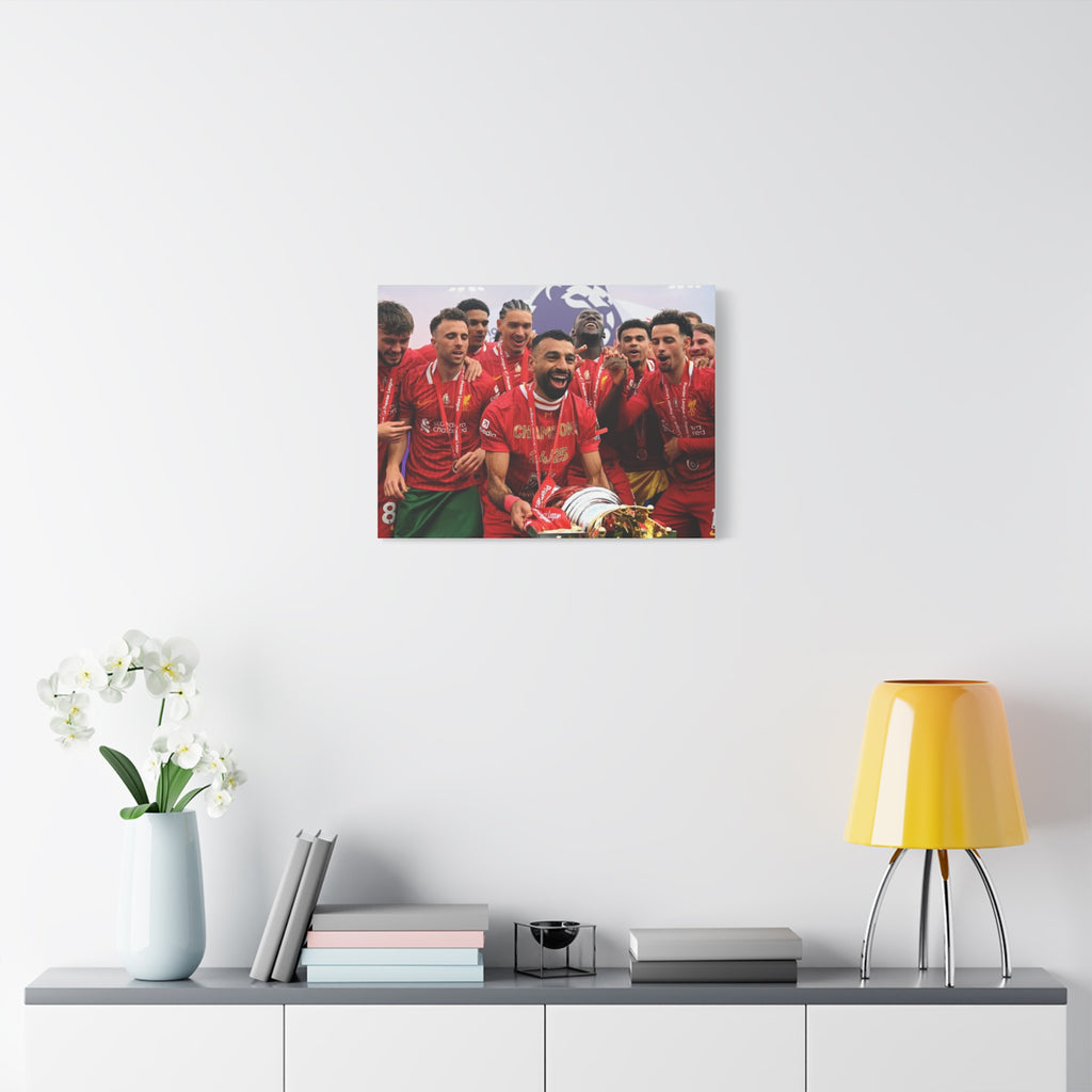 Liverpool Premier League Champions Celebration Matte Canvas Print