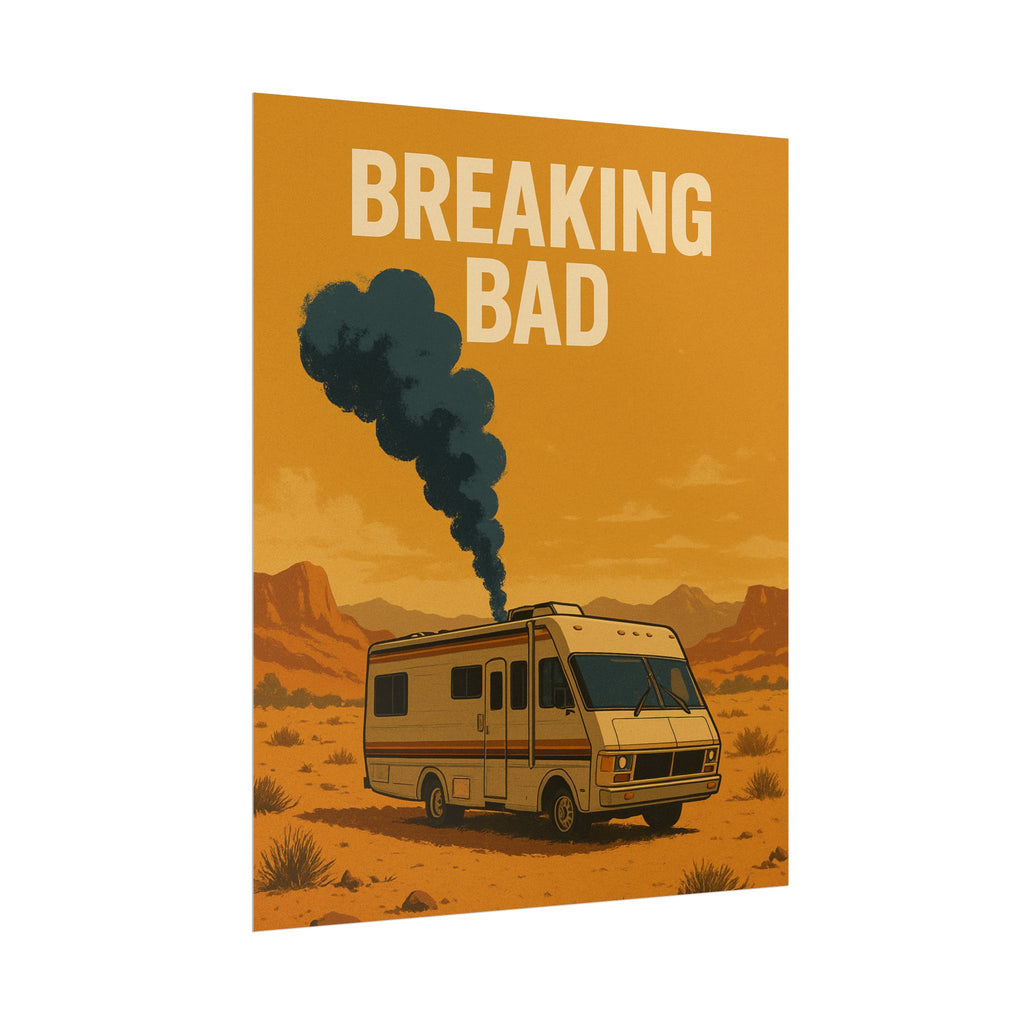 Breaking Bad RV Poster — Desert Camper Art Print (Rolled Poster)
