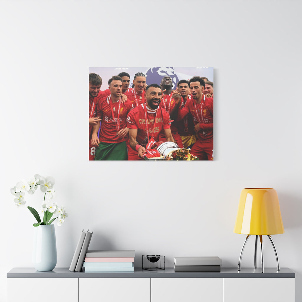 Liverpool Premier League Champions Celebration Matte Canvas Print