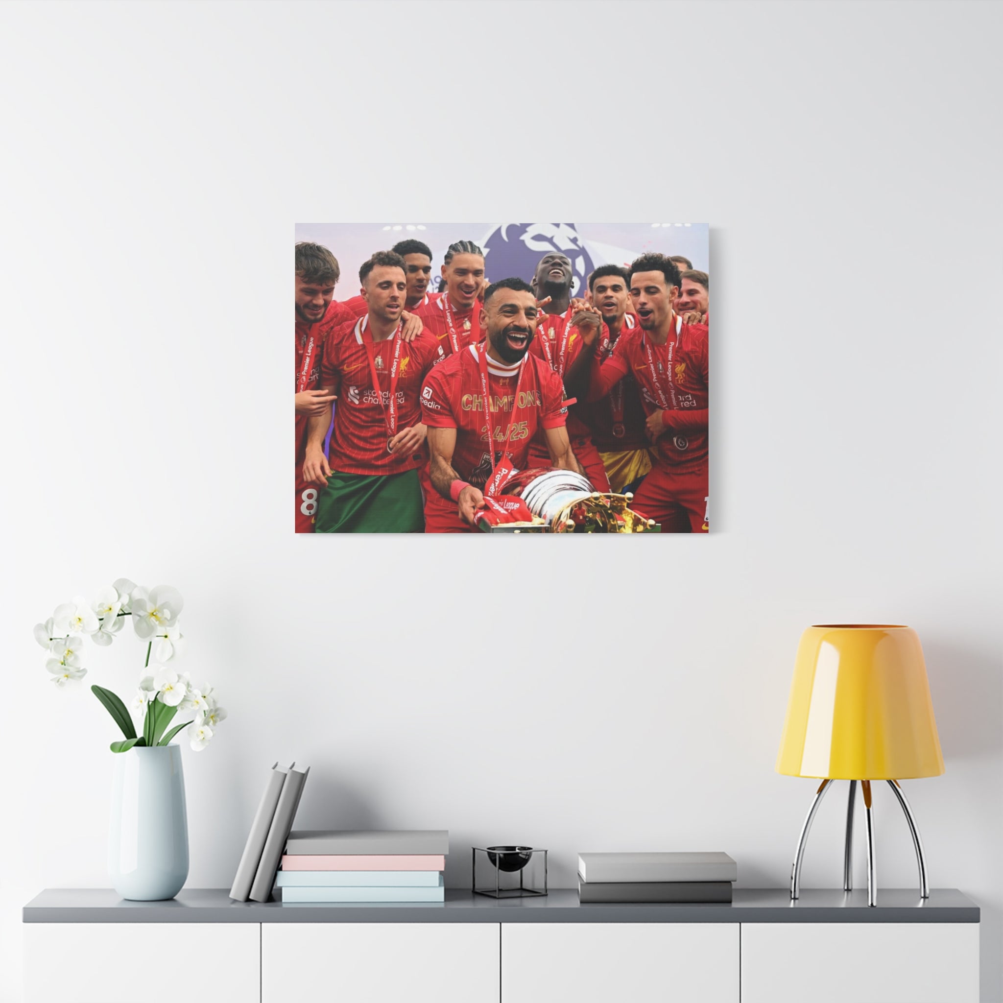 Liverpool Premier League Champions Celebration Matte Canvas Print