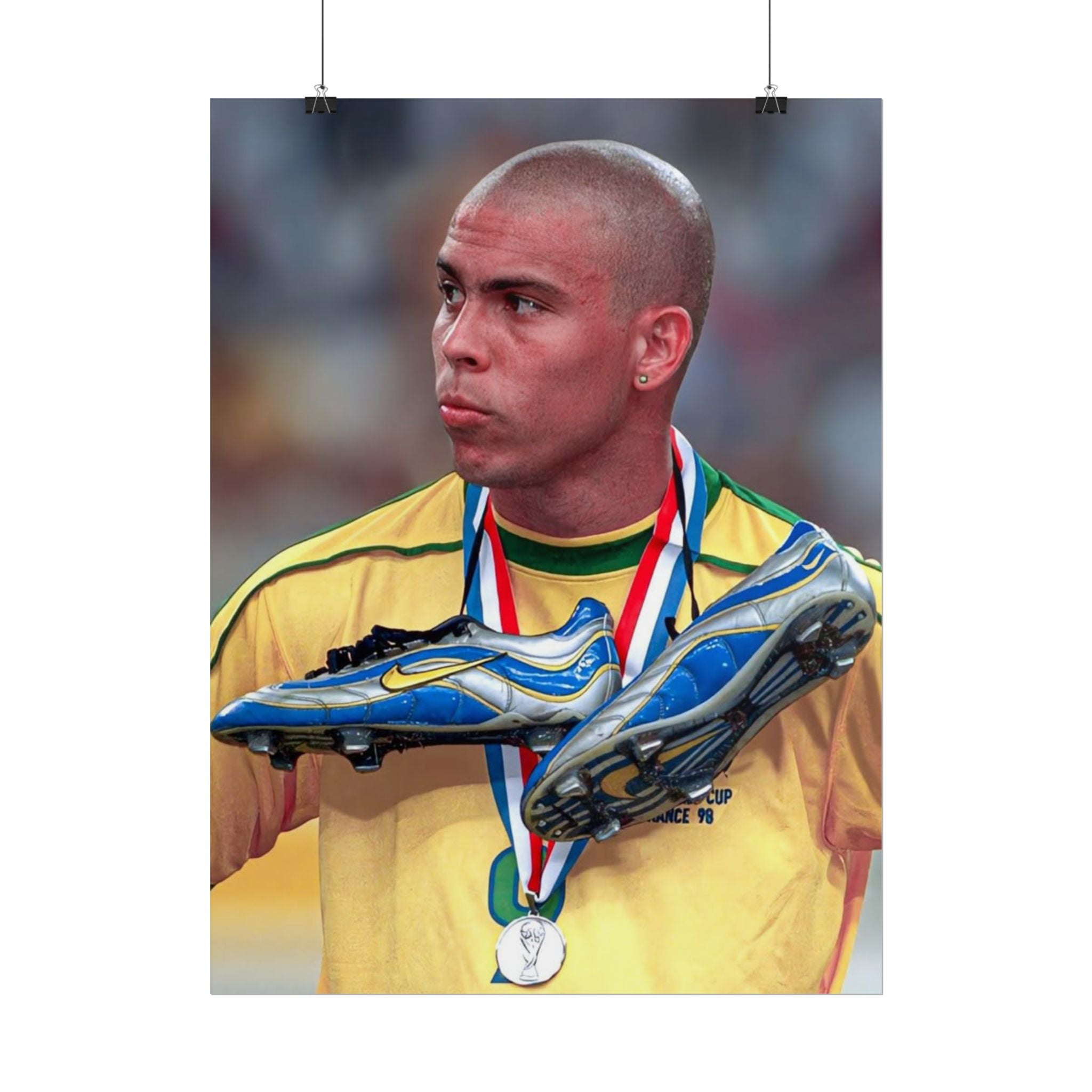 Ronaldo Brazil Champion Poster — Rolled Sports Wall Art