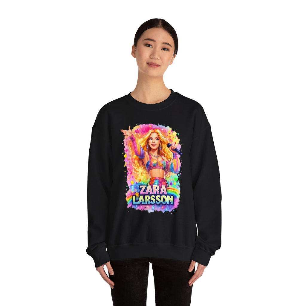 Zara Larsson Graphic Sweatshirt - Colorful Pop Star Crewneck