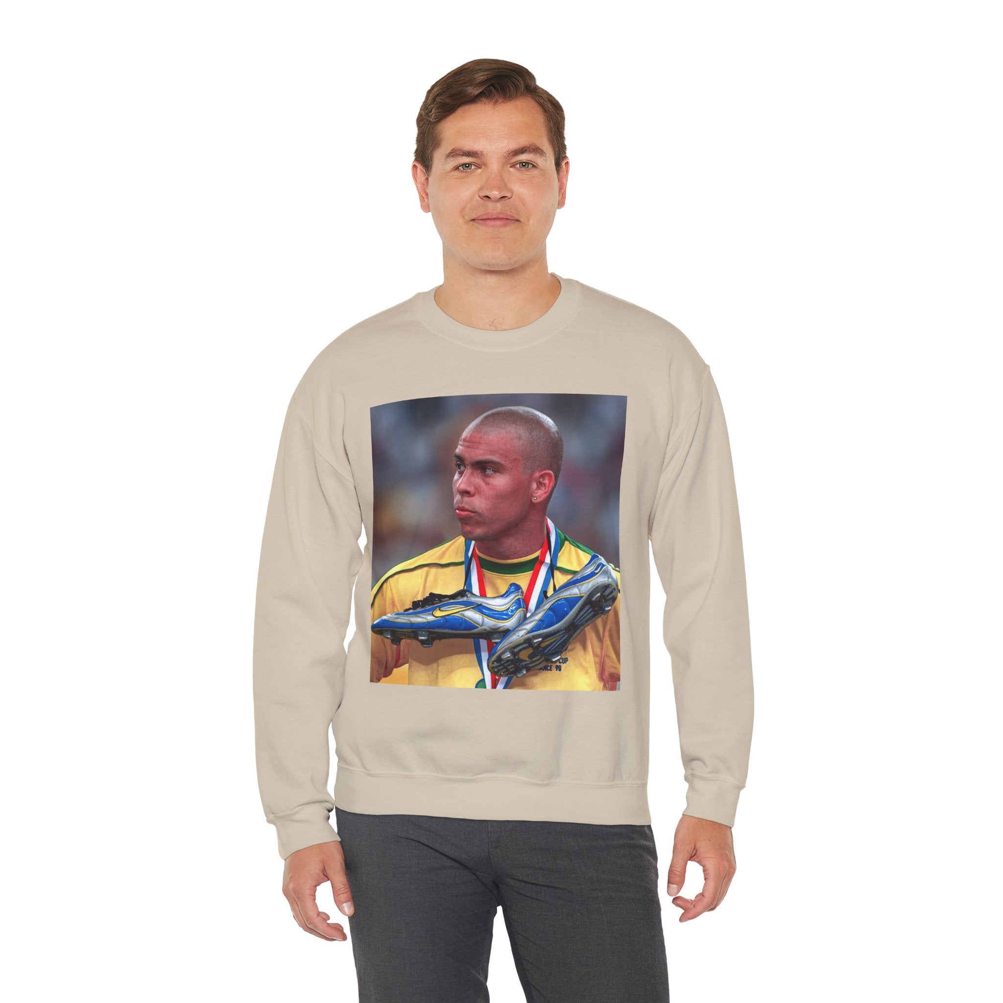 Ronaldo R9 Soccer Champion Photo Crewneck Sweatshirt