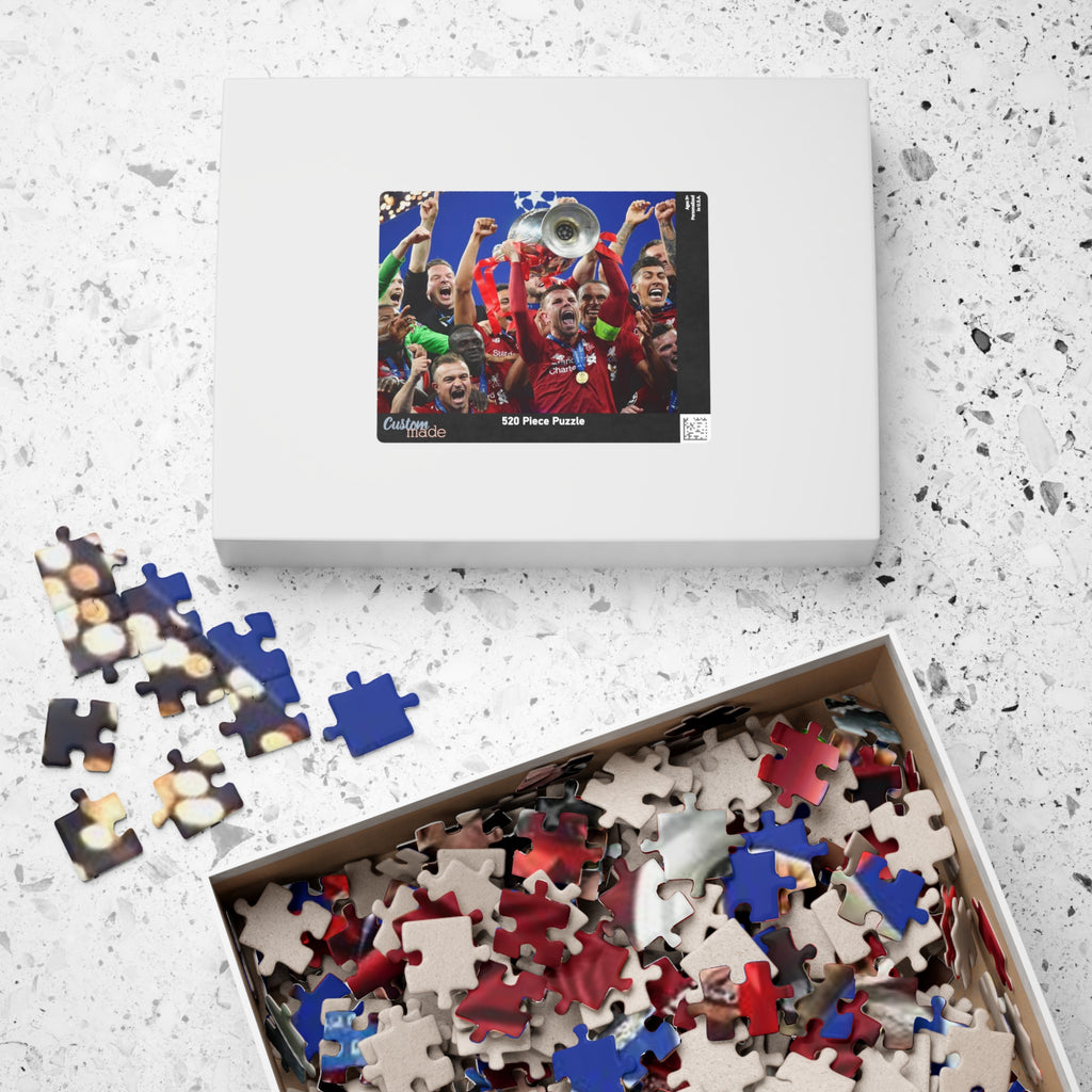 Liverpool Champions League Winners Celebration Puzzle — Soccer Trophy Victory Jigsaw (110–1014 pcs)