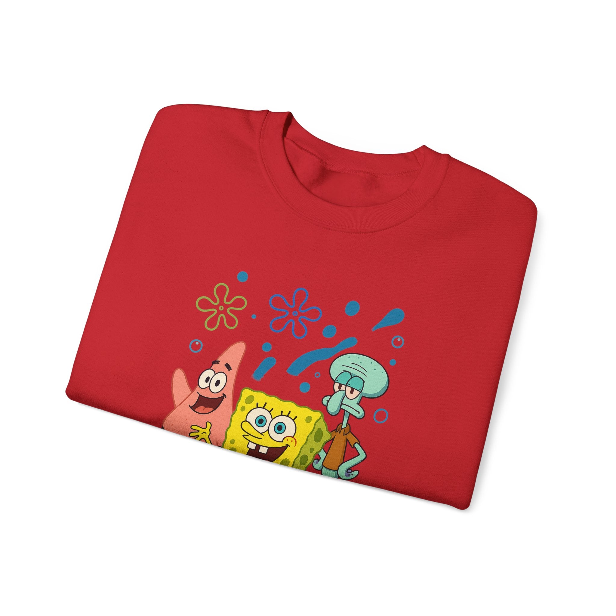 SpongeBob Crewneck Sweatshirt – Bikini Bottom Friends Graphic