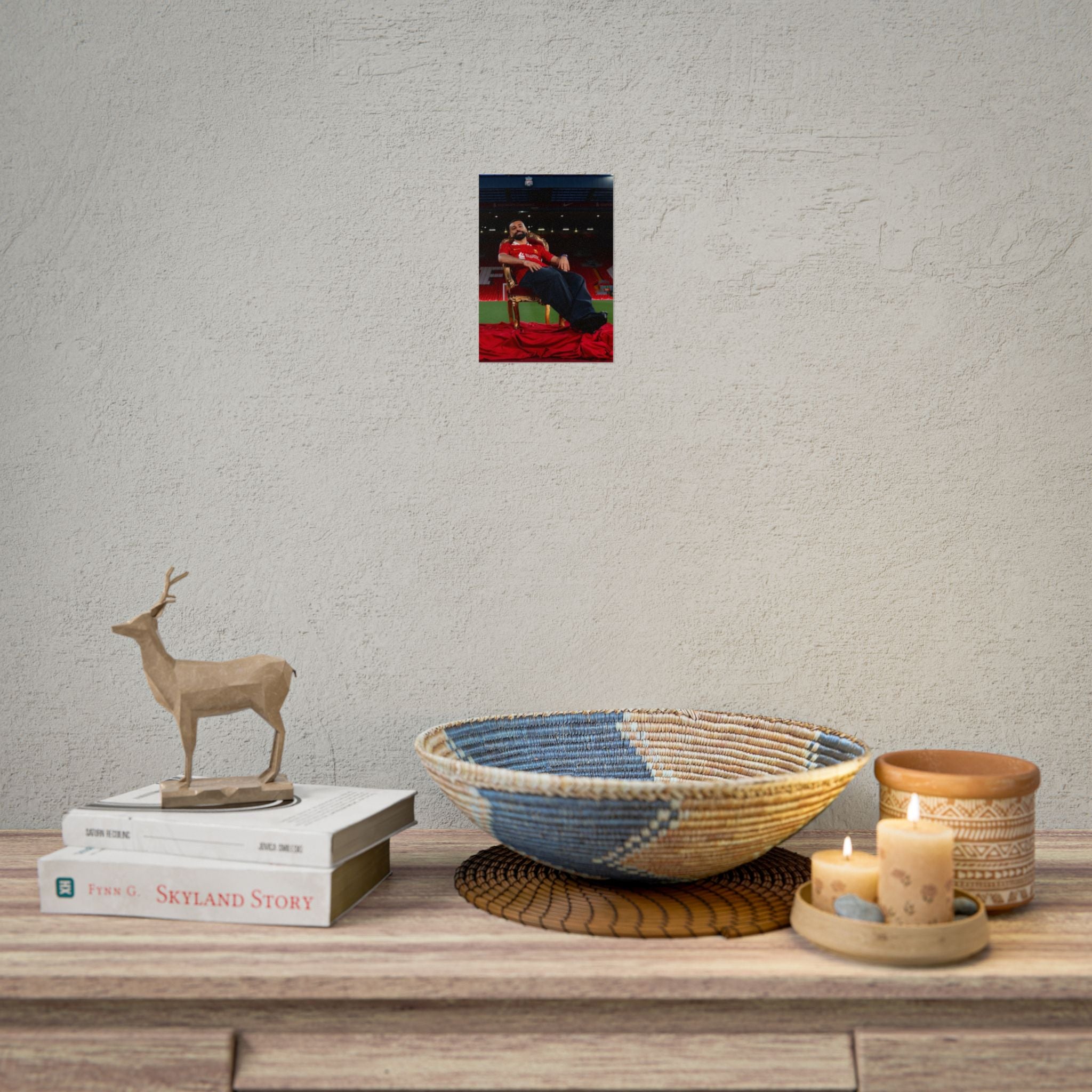 Mo Salah Poster — Liverpool Legend Throne Rolled Poster