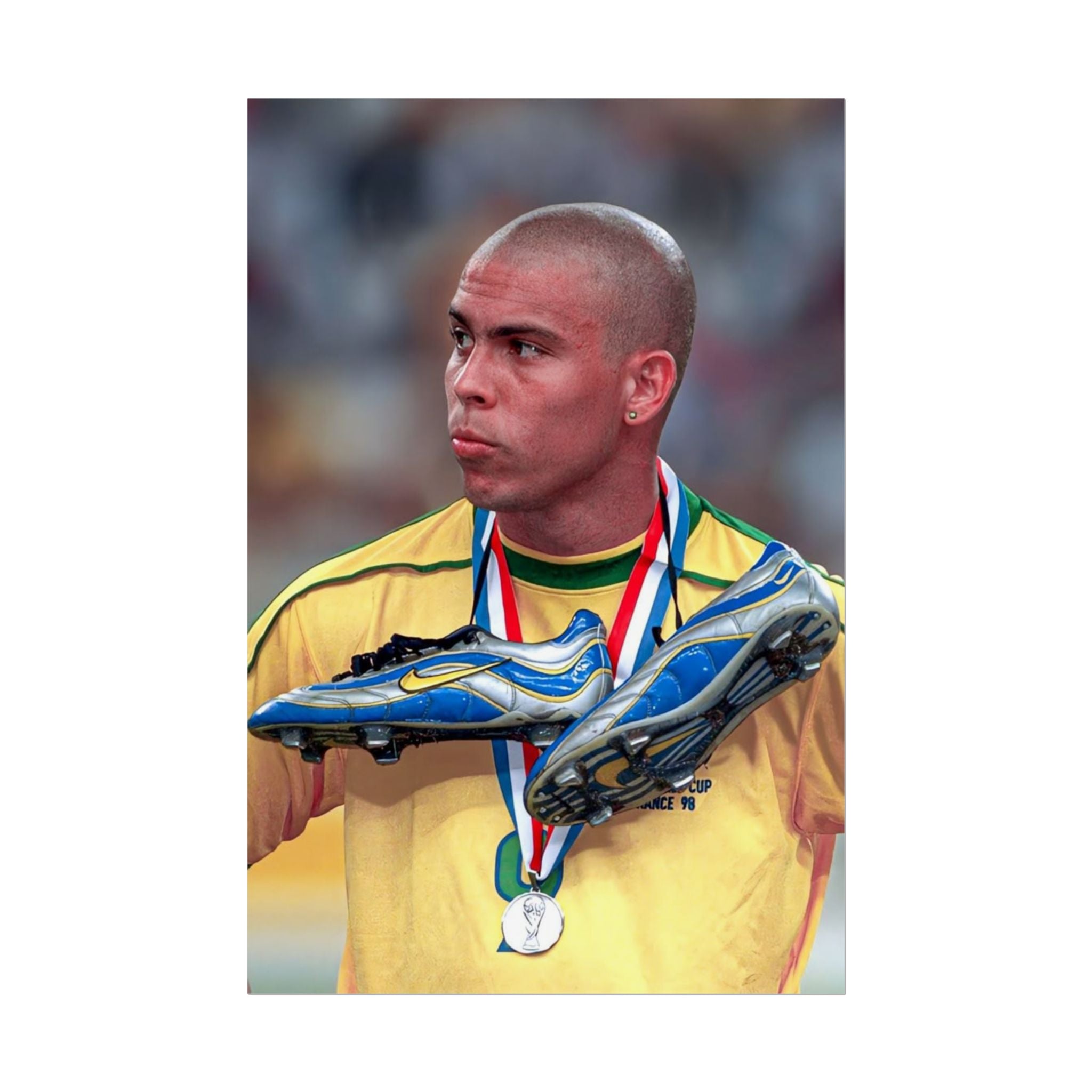 Ronaldo Brazil Champion Poster — Rolled Sports Wall Art