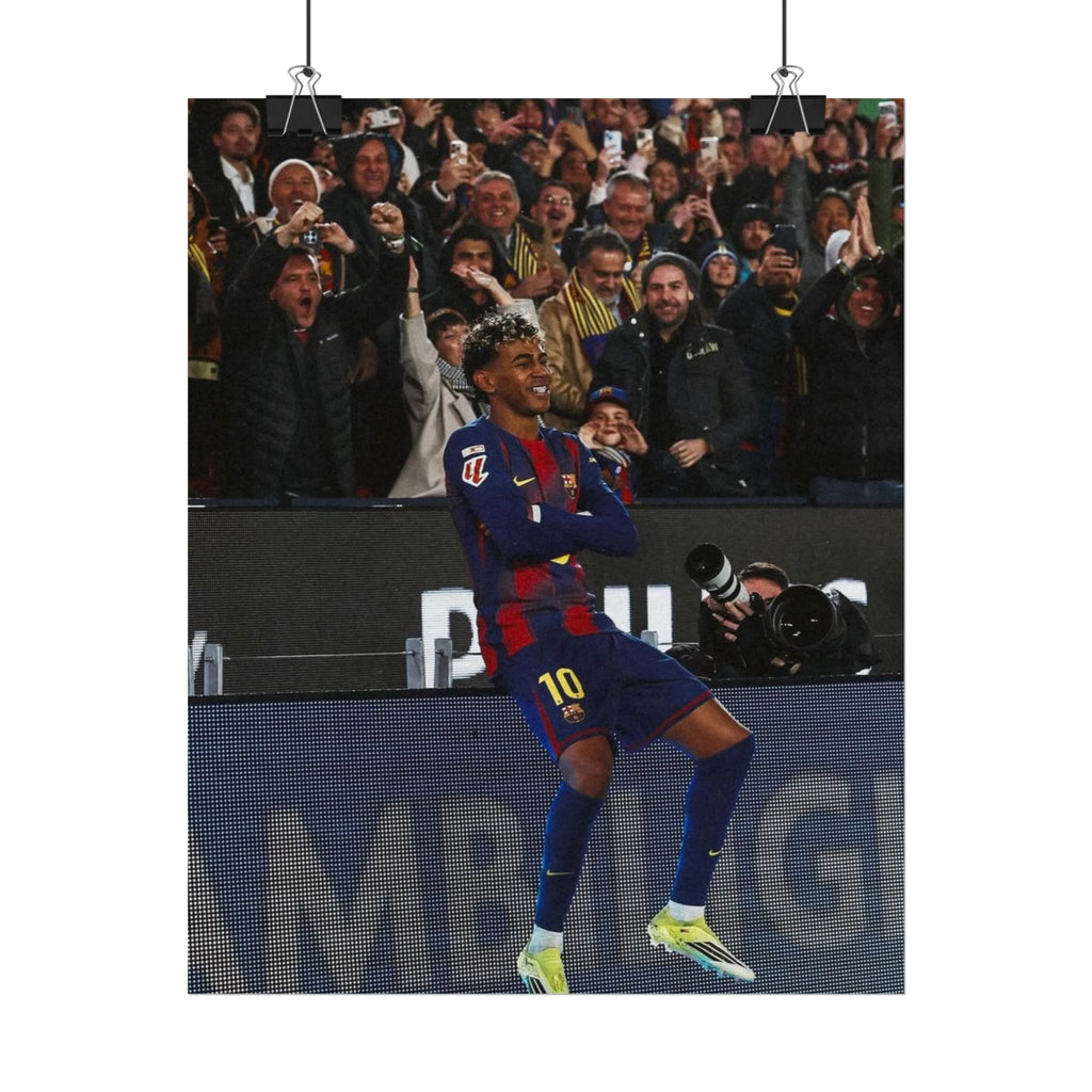Lamine Yamal Poster — Barcelona Football Star Wall Art