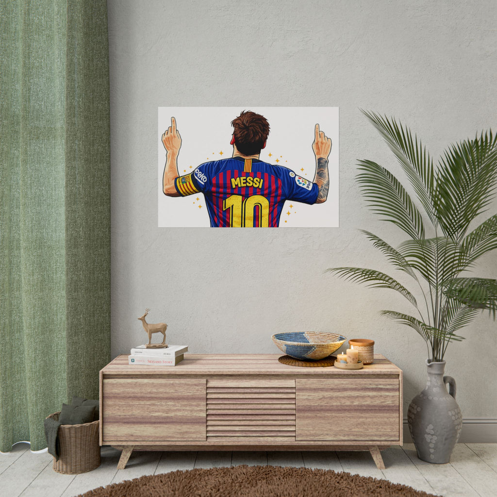 Lionel Messi Celebration Rolled Poster