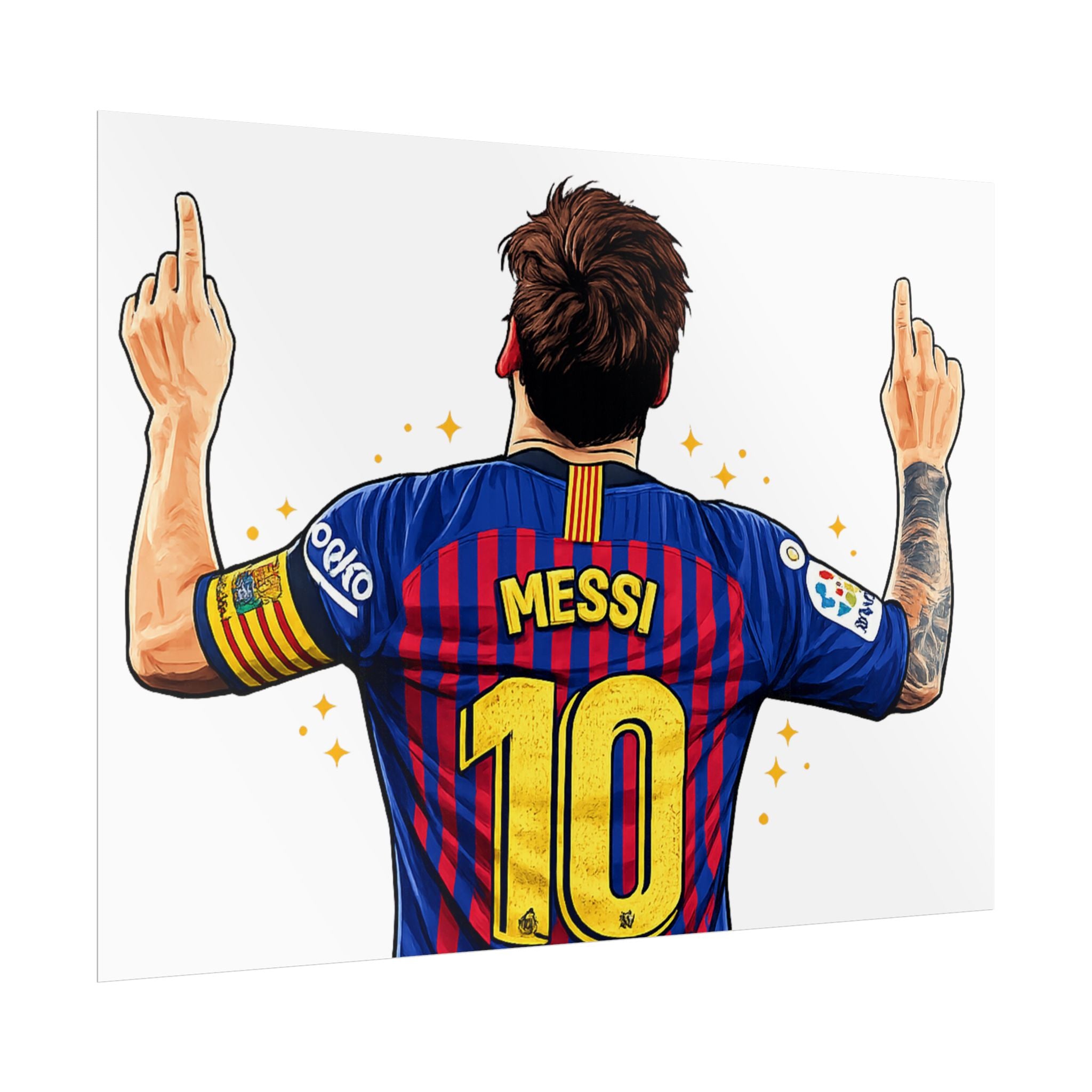 Lionel Messi Celebration Rolled Poster