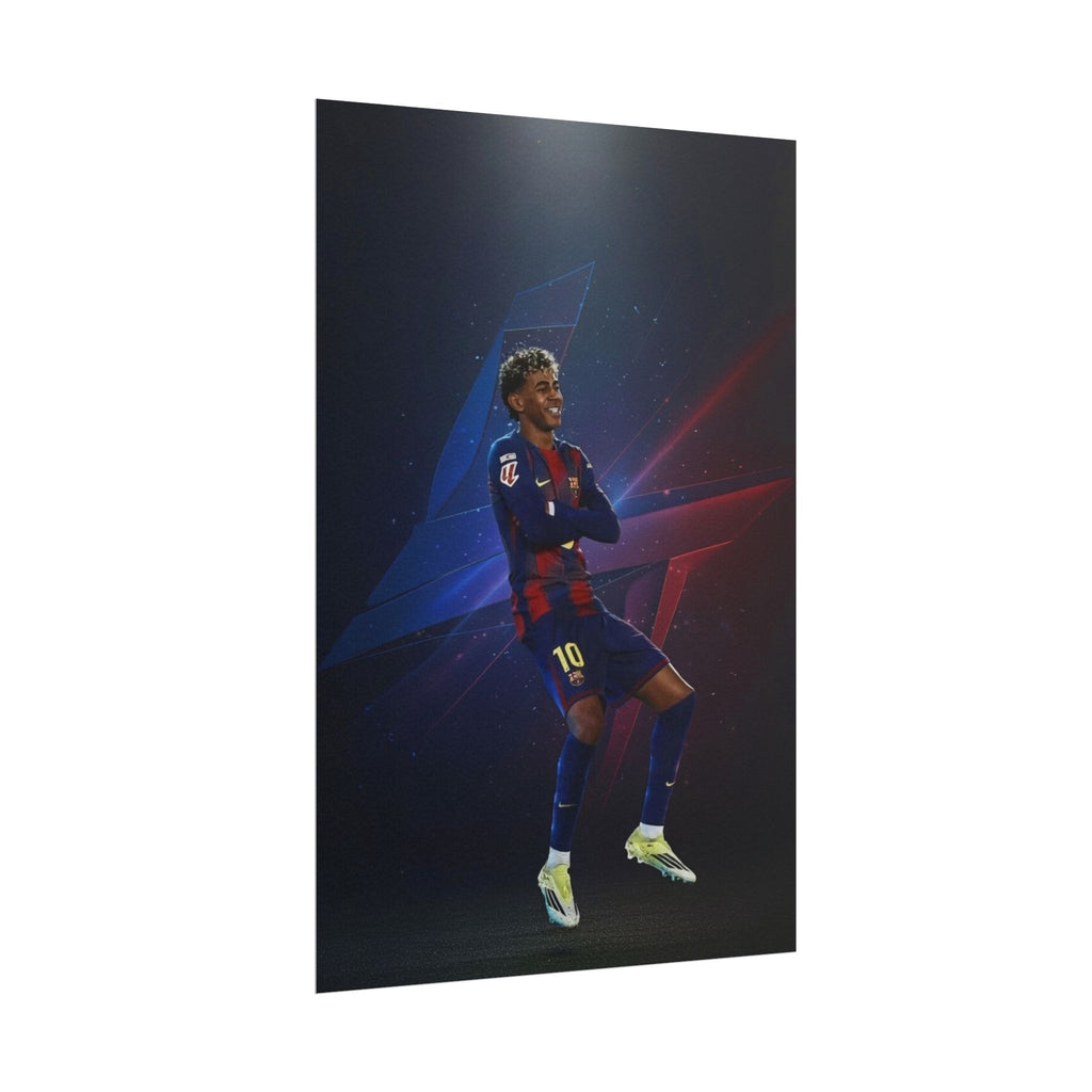 Lamine Yamal Celebration Poster - Barcelona Starboy | Available in multiple sizes