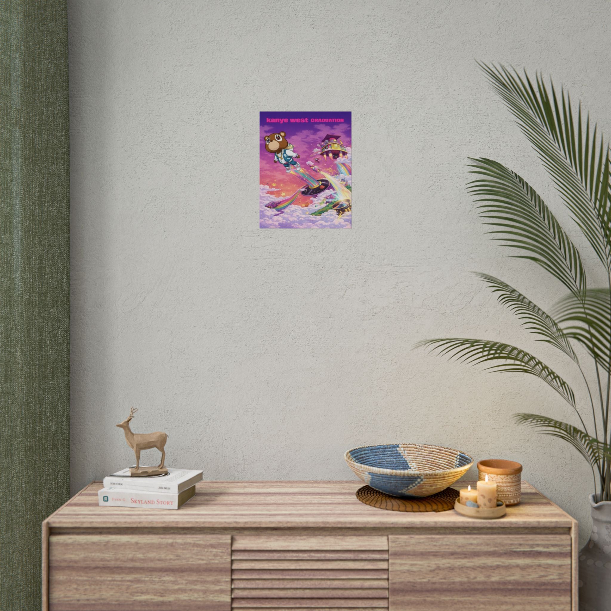 Kanye Graduation Album Art Poster - Colorful Kanye Graduation Print