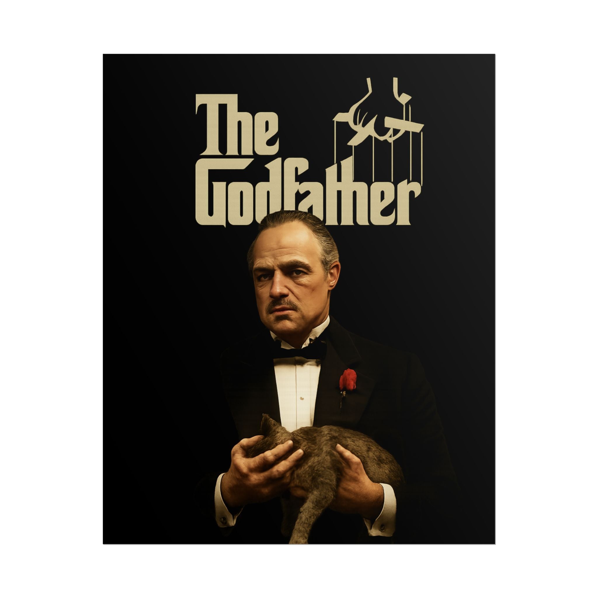 Rolled Poster — The Godfather Movie Logo & Don Vito Corleone Portrait
