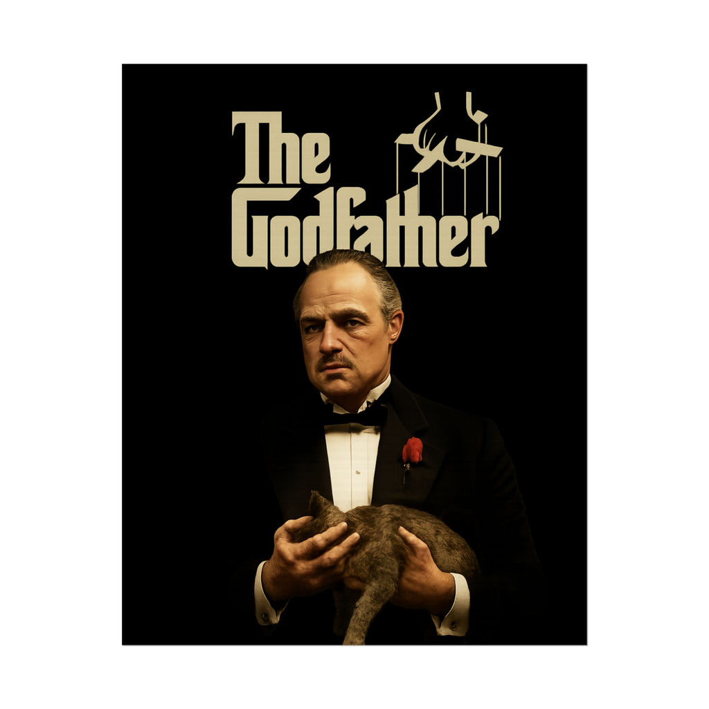 Rolled Poster — The Godfather Movie Logo & Don Vito Corleone Portrait