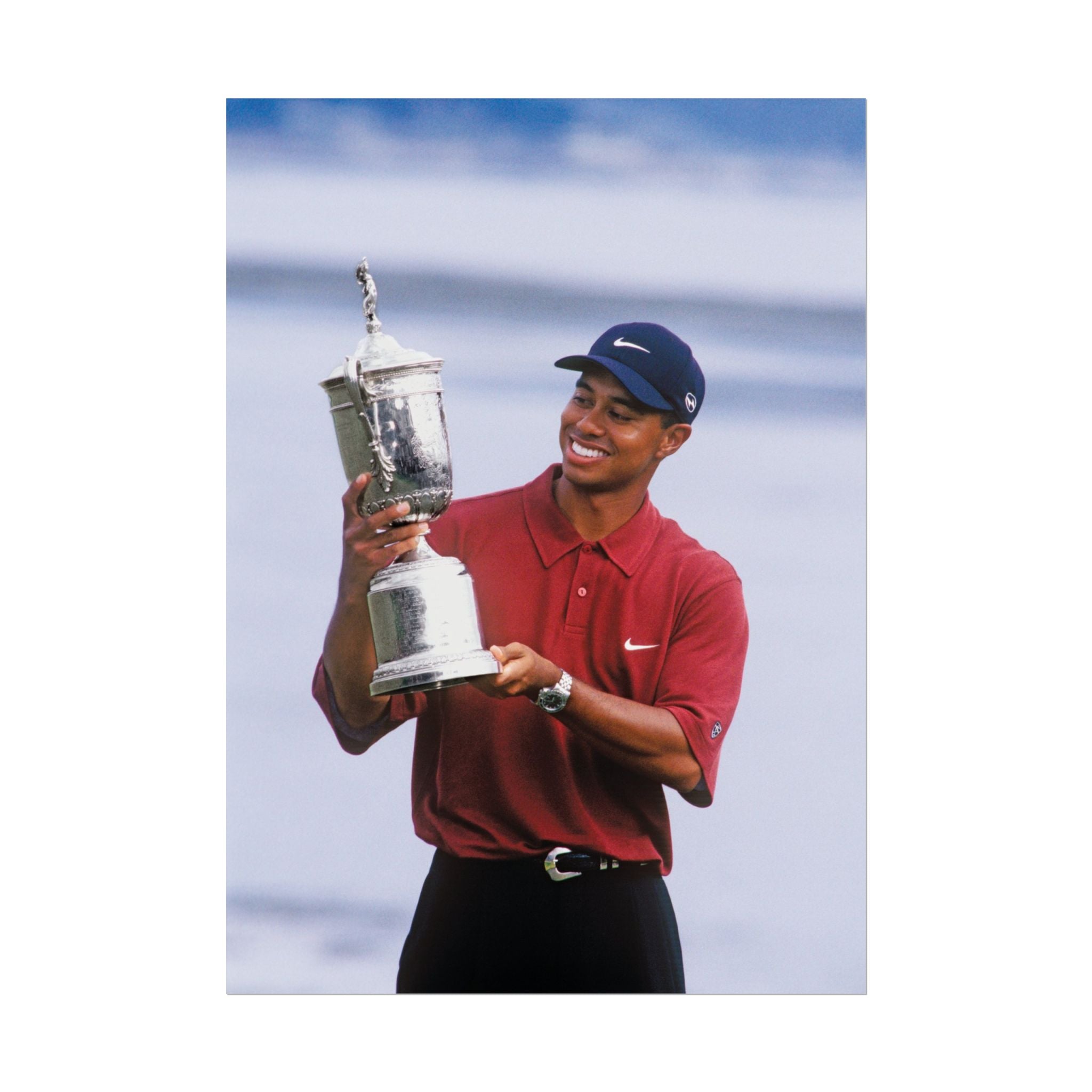 Tiger Woods - Golf Champion Trophy Poster — Rolled Sports Poster