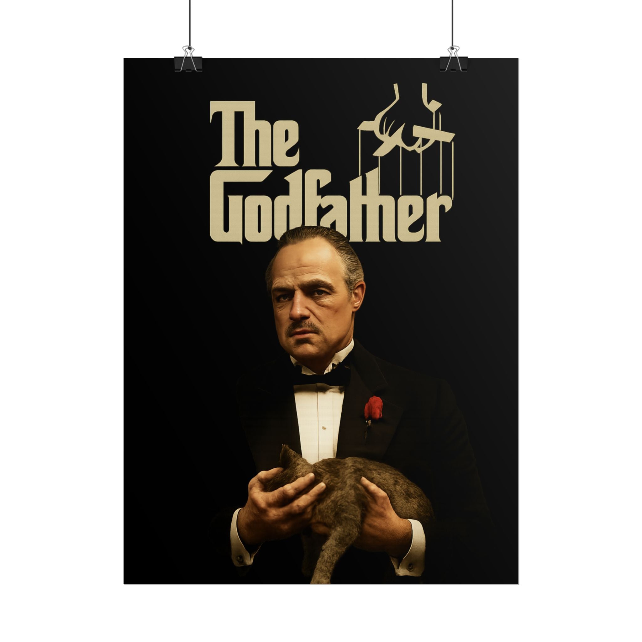 Rolled Poster — The Godfather Movie Logo & Don Vito Corleone Portrait