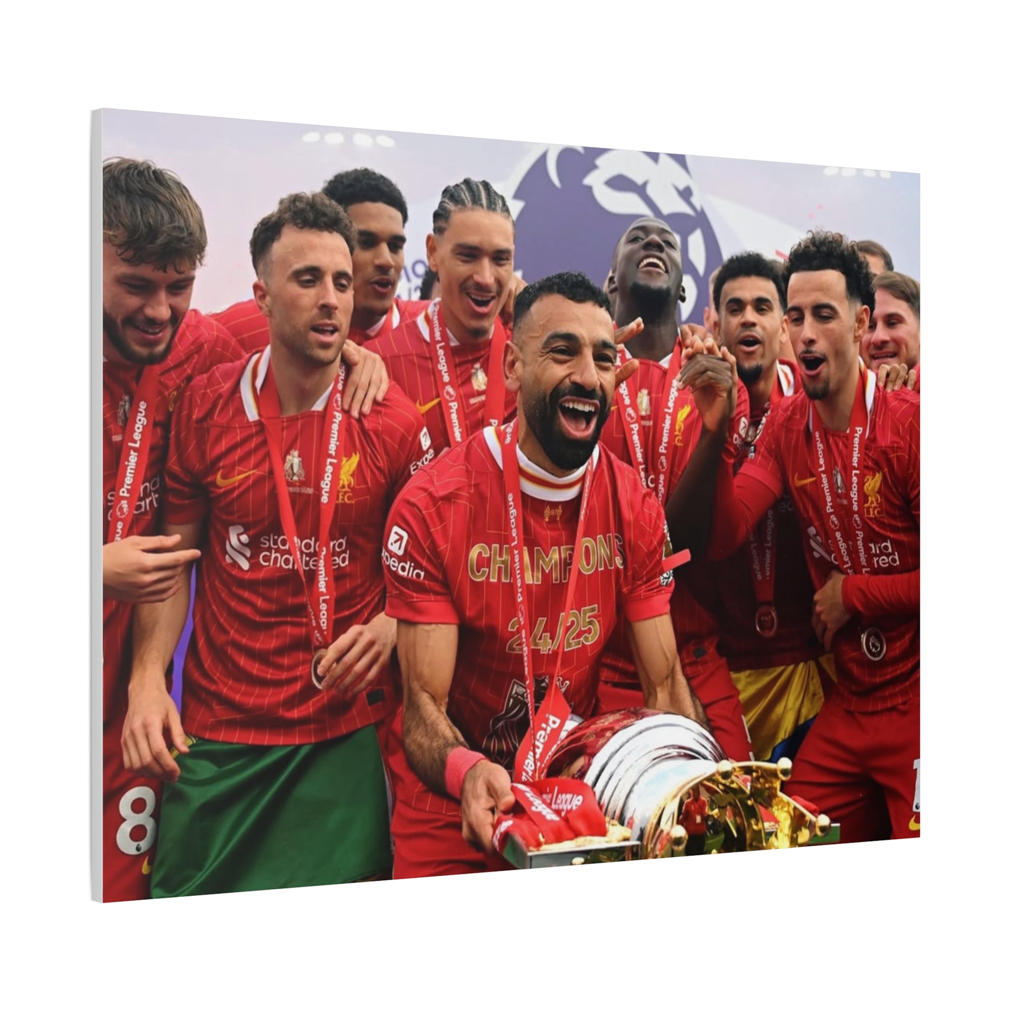 Liverpool Premier League Champions Celebration Matte Canvas Print