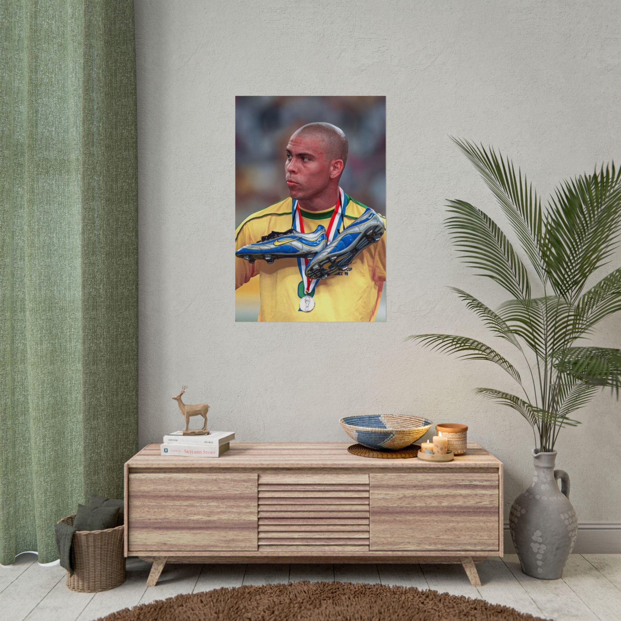 Ronaldo Brazil Champion Poster — Rolled Sports Wall Art