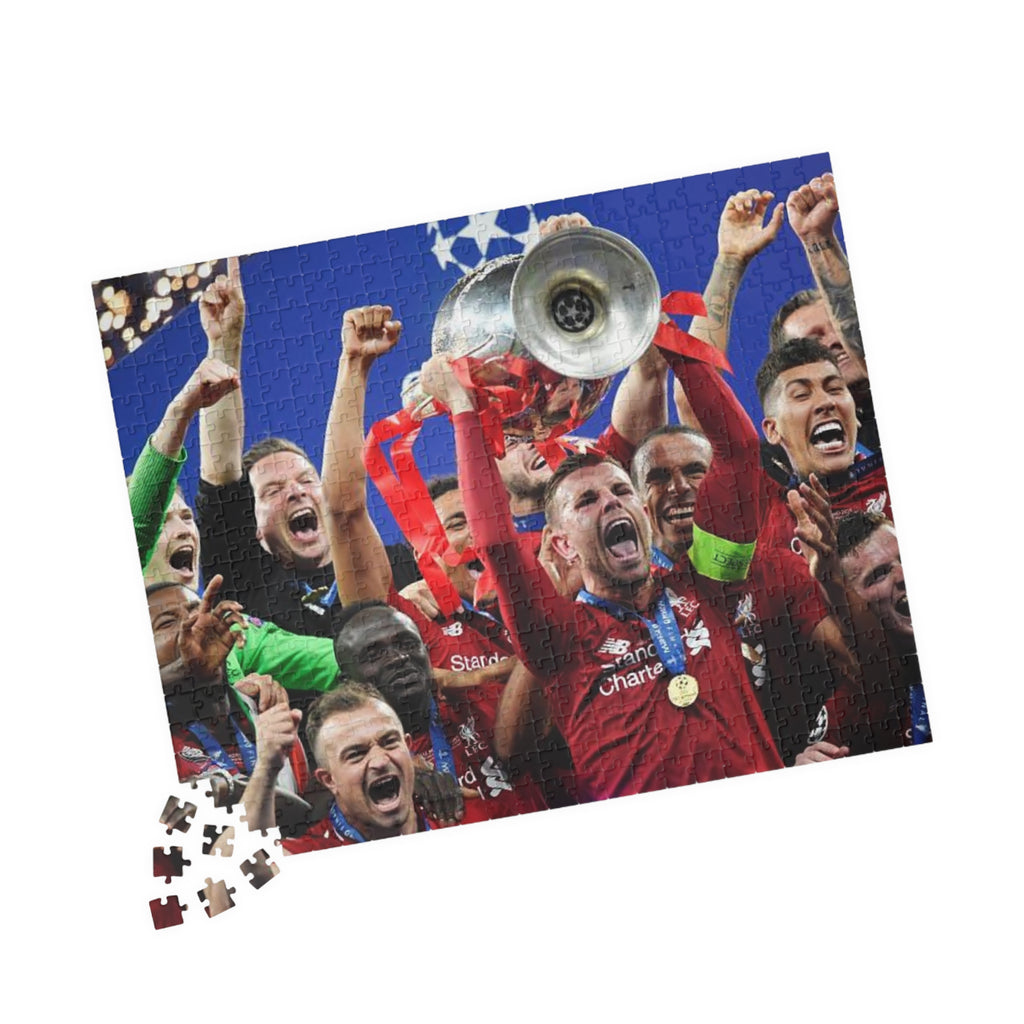 Liverpool Champions League Winners Celebration Puzzle — Soccer Trophy Victory Jigsaw (110–1014 pcs)