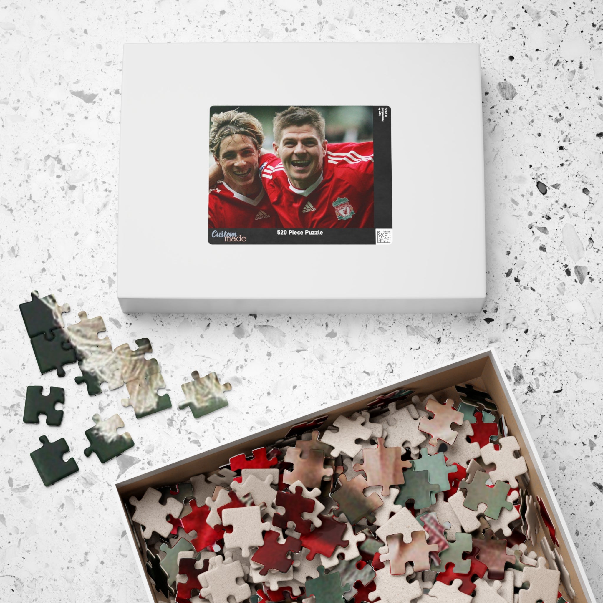 Steven Gerrard & Fernando Torres Liverpool Jigsaw Puzzle — Custom 110/252/520/1014-Piece
