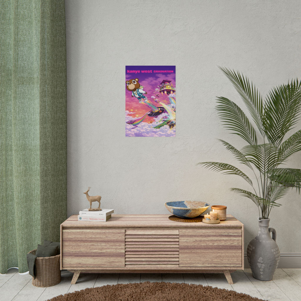 Kanye Graduation Album Art Poster - Colorful Kanye Graduation Print