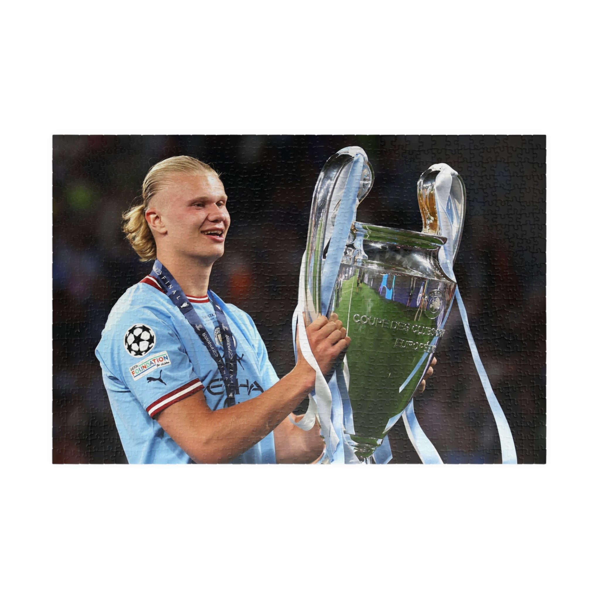 Erling Haaland Champion Trophy Soccer Puzzle — 252/520/1014‑Piece Football Jigsaw