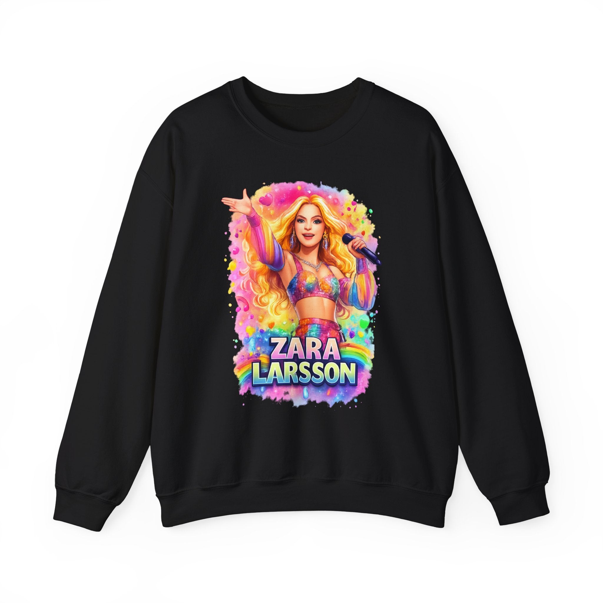 Zara Larsson Graphic Sweatshirt - Colorful Pop Star Crewneck