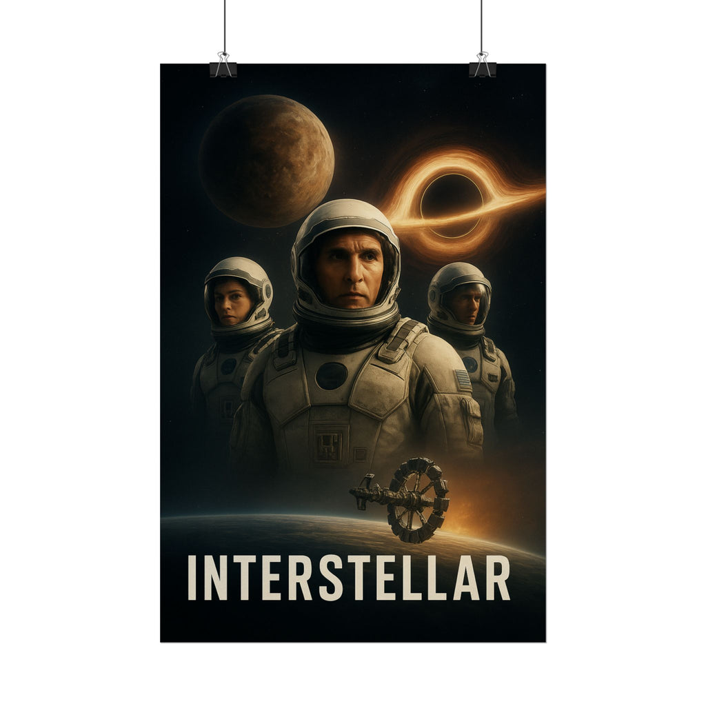Interstellar Movie Poster — Rolled Sci‑Fi Poster